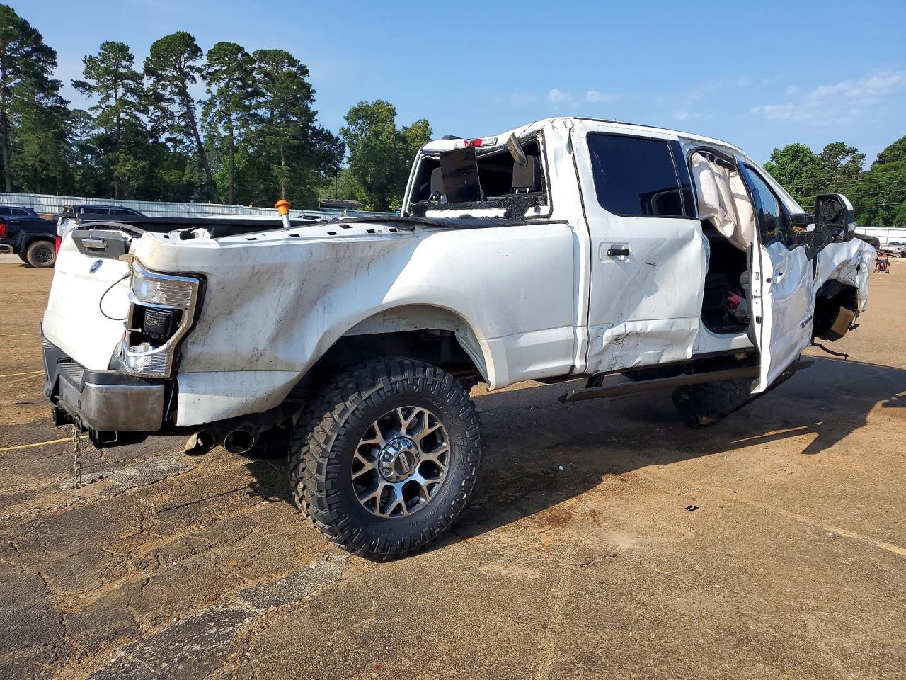 2022 Ford F250 Super Duty White vin: 1FT7W2BT6NEF81398