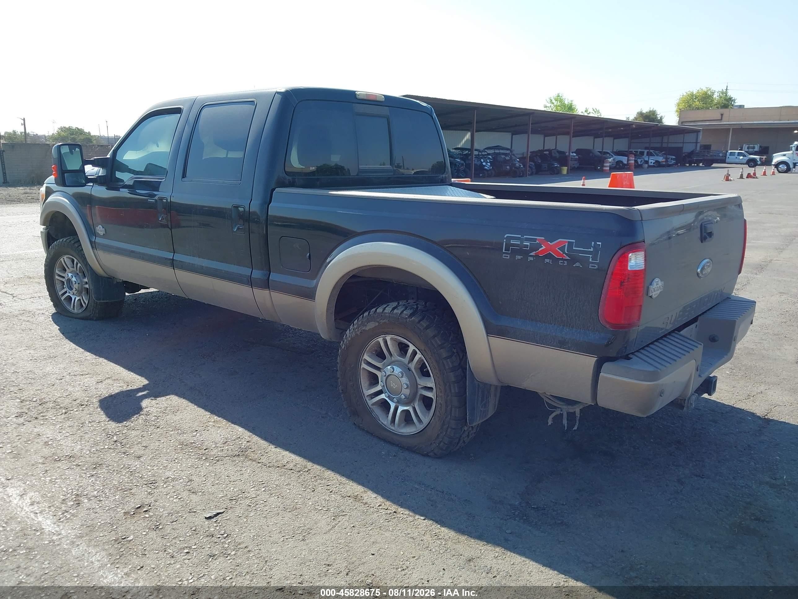 2011 Ford F-250 King Ranch Черный vin: 1FT7W2BT7BEB49219