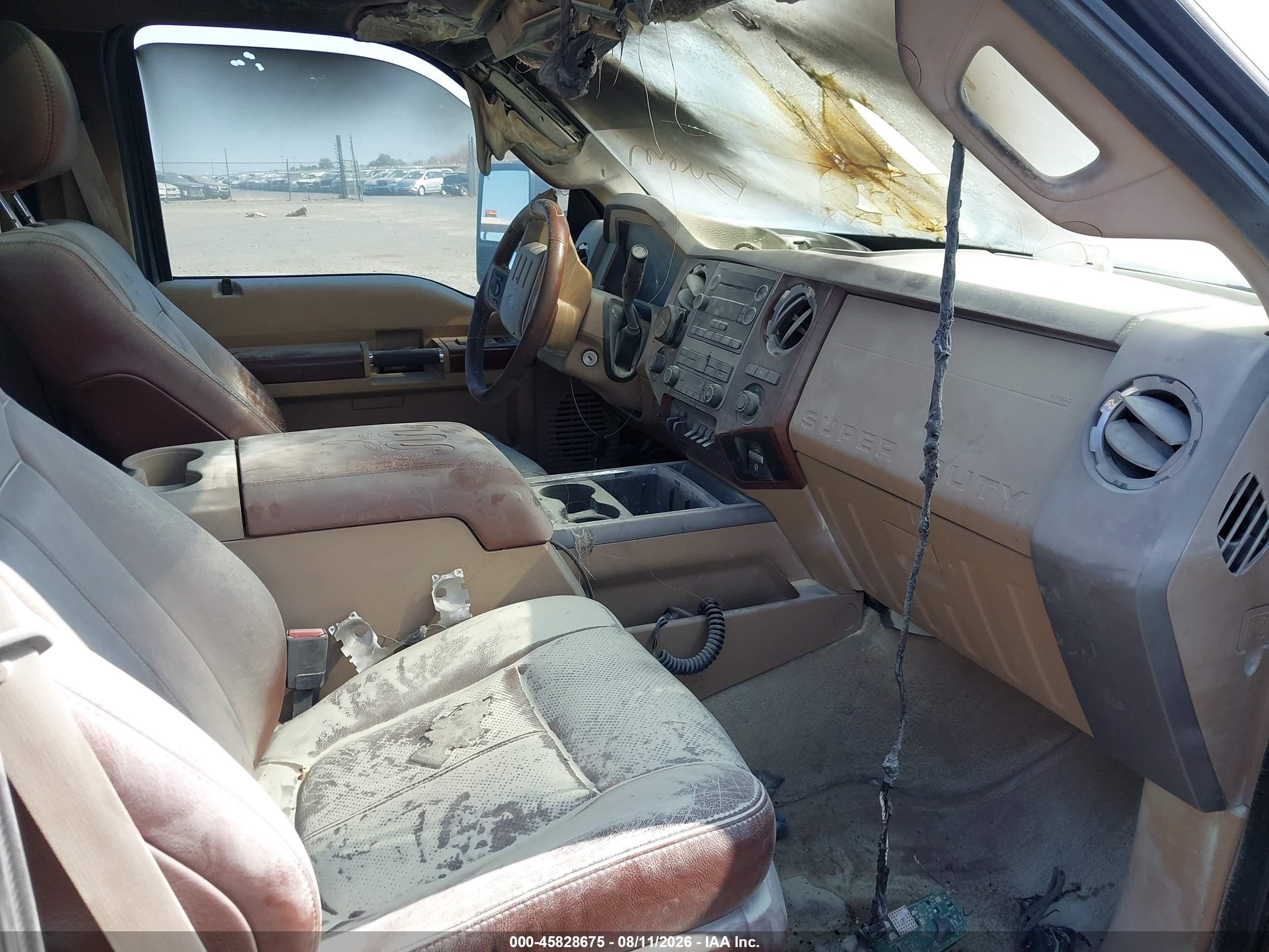 2011 Ford F-250 King Ranch Черный vin: 1FT7W2BT7BEB49219