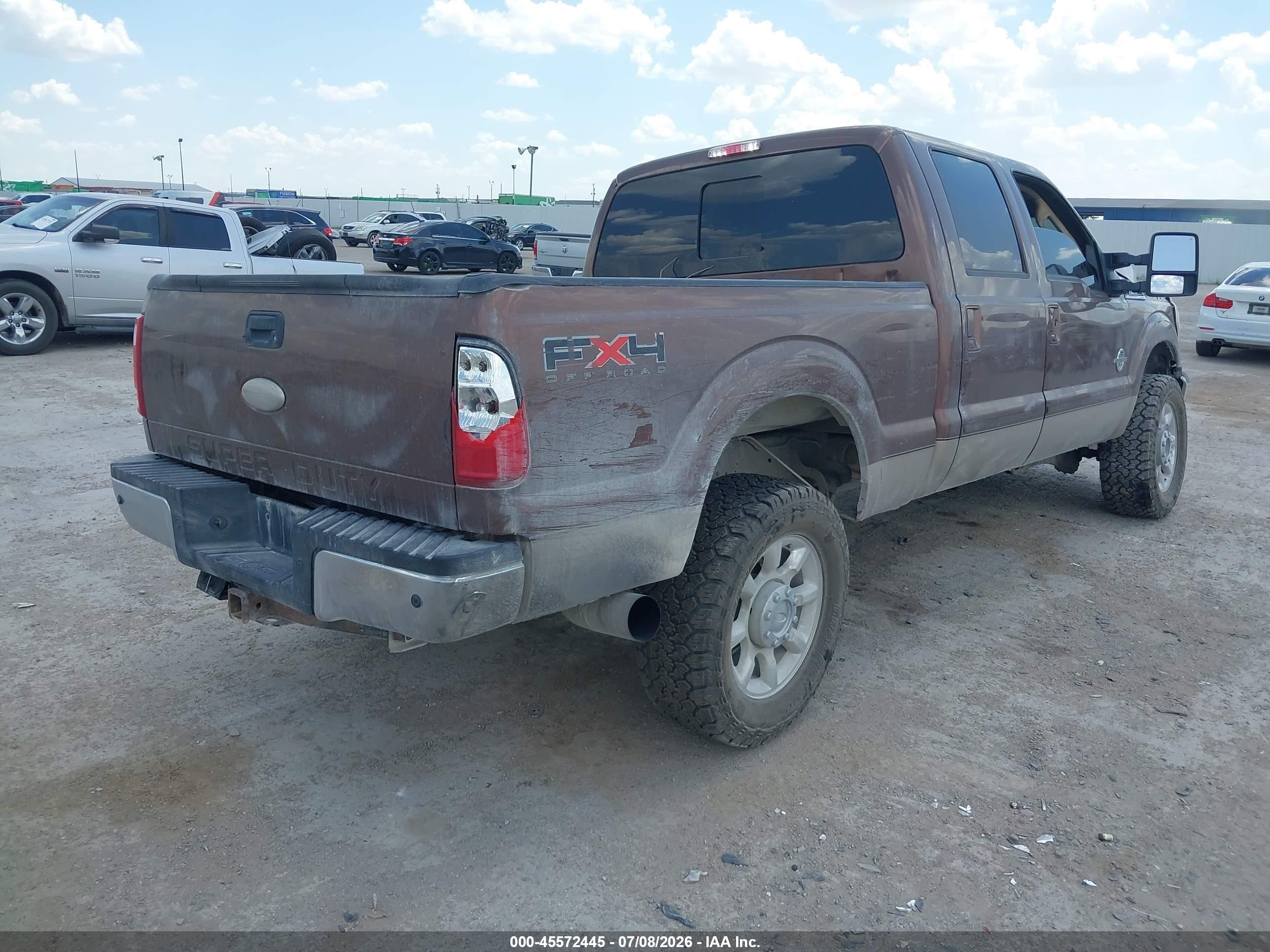 2011 Ford Super Duty F-250 Srw Lariat Коричневый vin: 1FT7W2BT7BEC19544