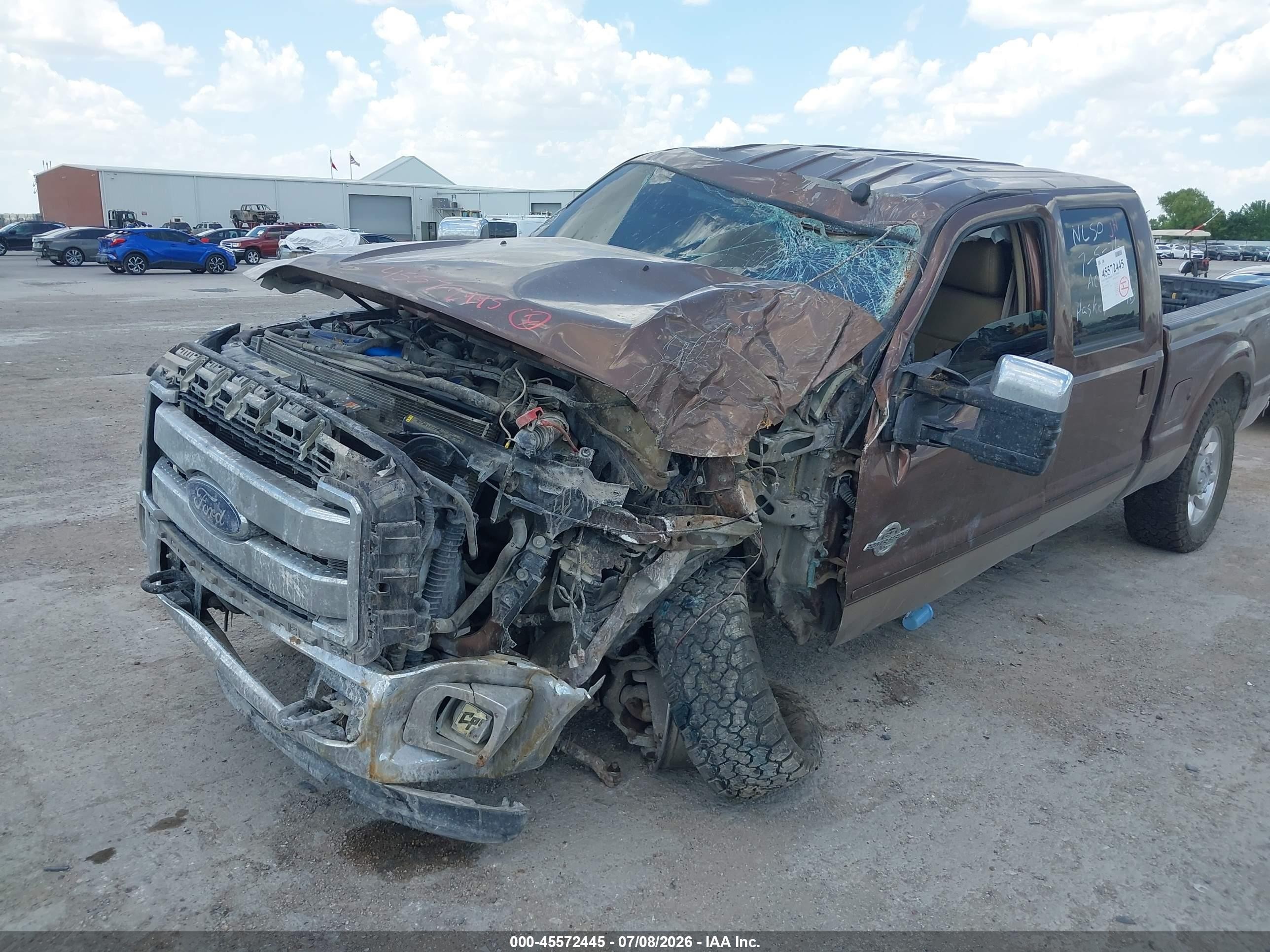 2011 Ford Super Duty F-250 Srw Lariat Коричневый vin: 1FT7W2BT7BEC19544