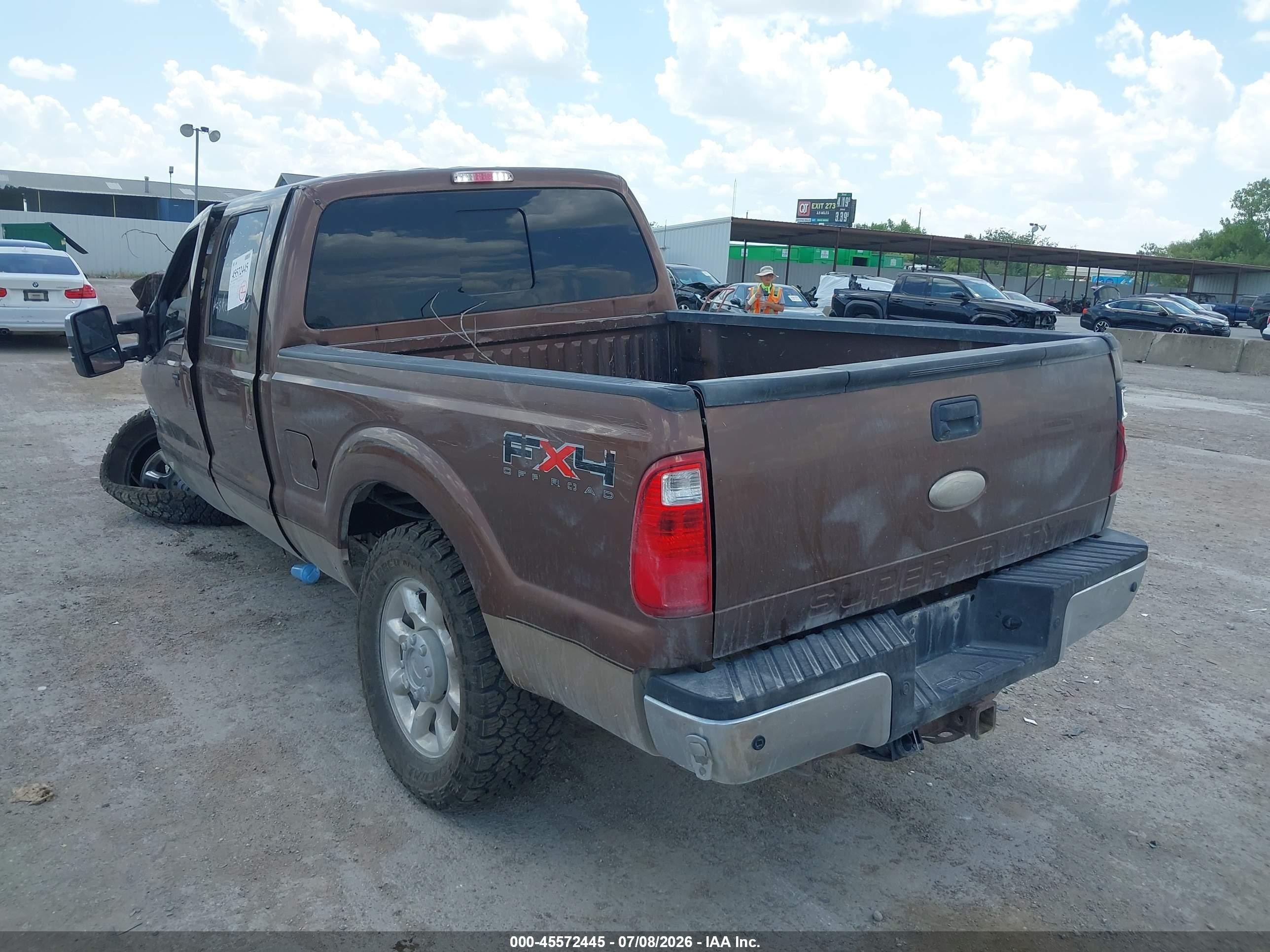 2011 Ford Super Duty F-250 Srw Lariat Коричневый vin: 1FT7W2BT7BEC19544