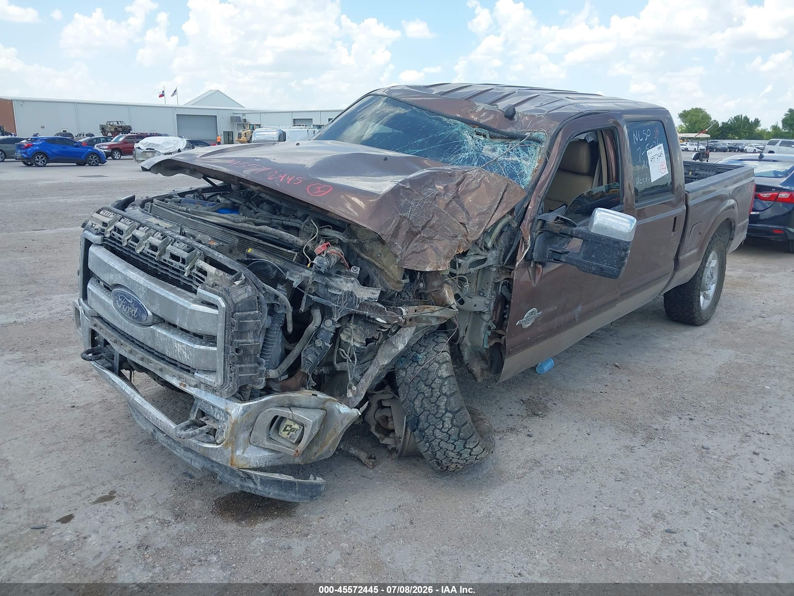 2011 Ford Super Duty F-250 Srw Lariat Коричневый vin: 1FT7W2BT7BEC19544