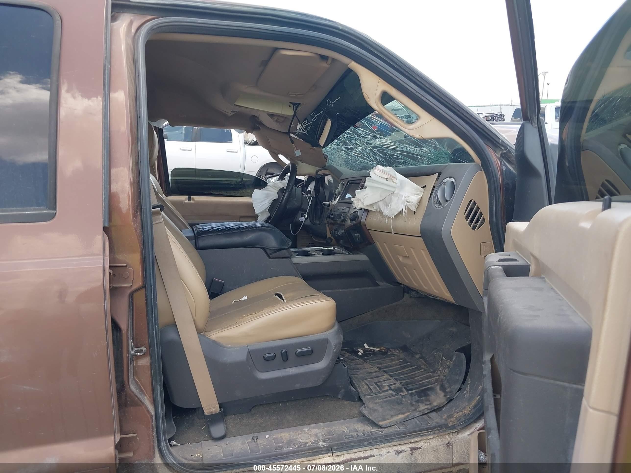 2011 Ford Super Duty F-250 Srw Lariat Коричневый vin: 1FT7W2BT7BEC19544