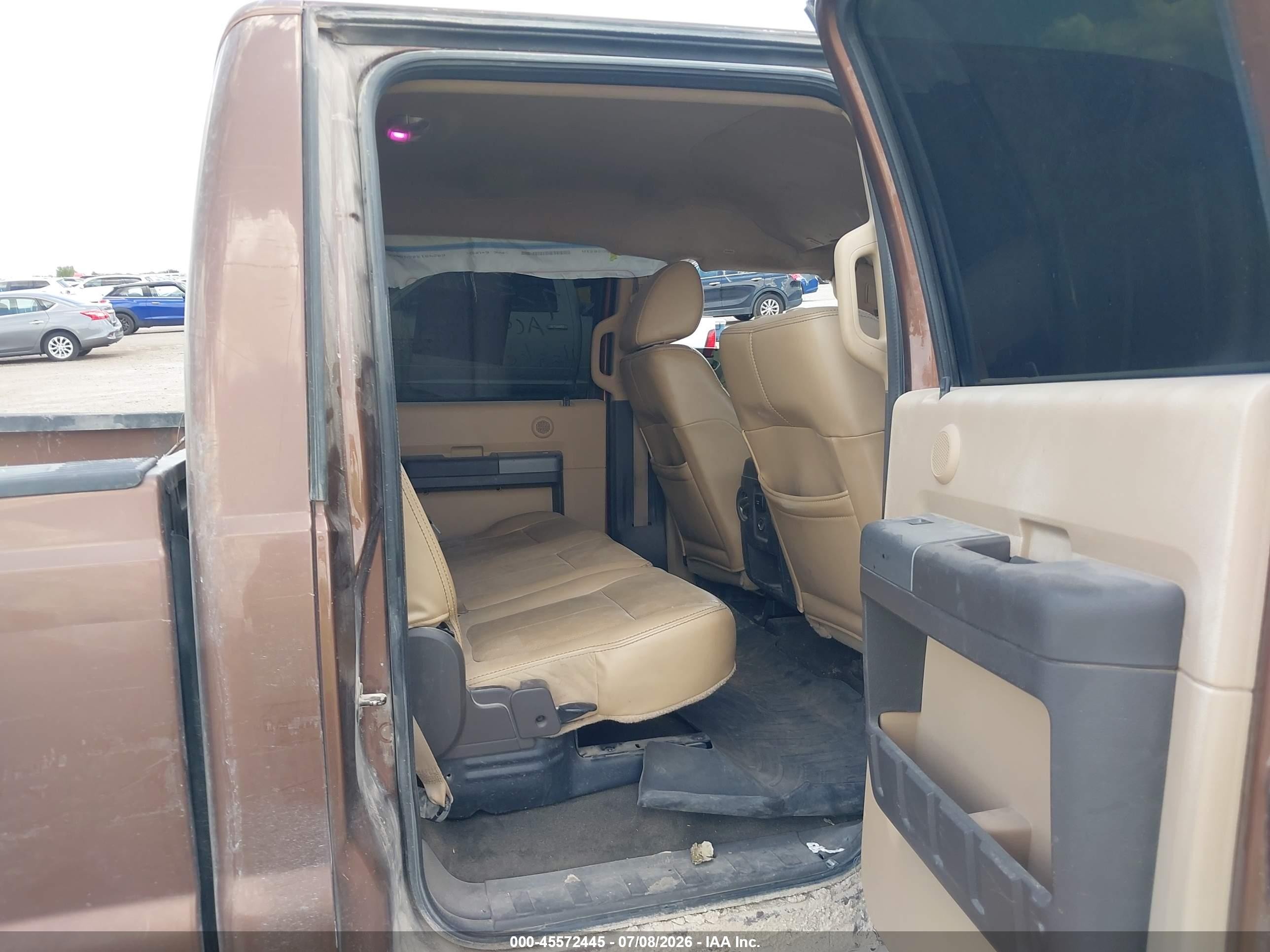 2011 Ford Super Duty F-250 Srw Lariat Коричневый vin: 1FT7W2BT7BEC19544