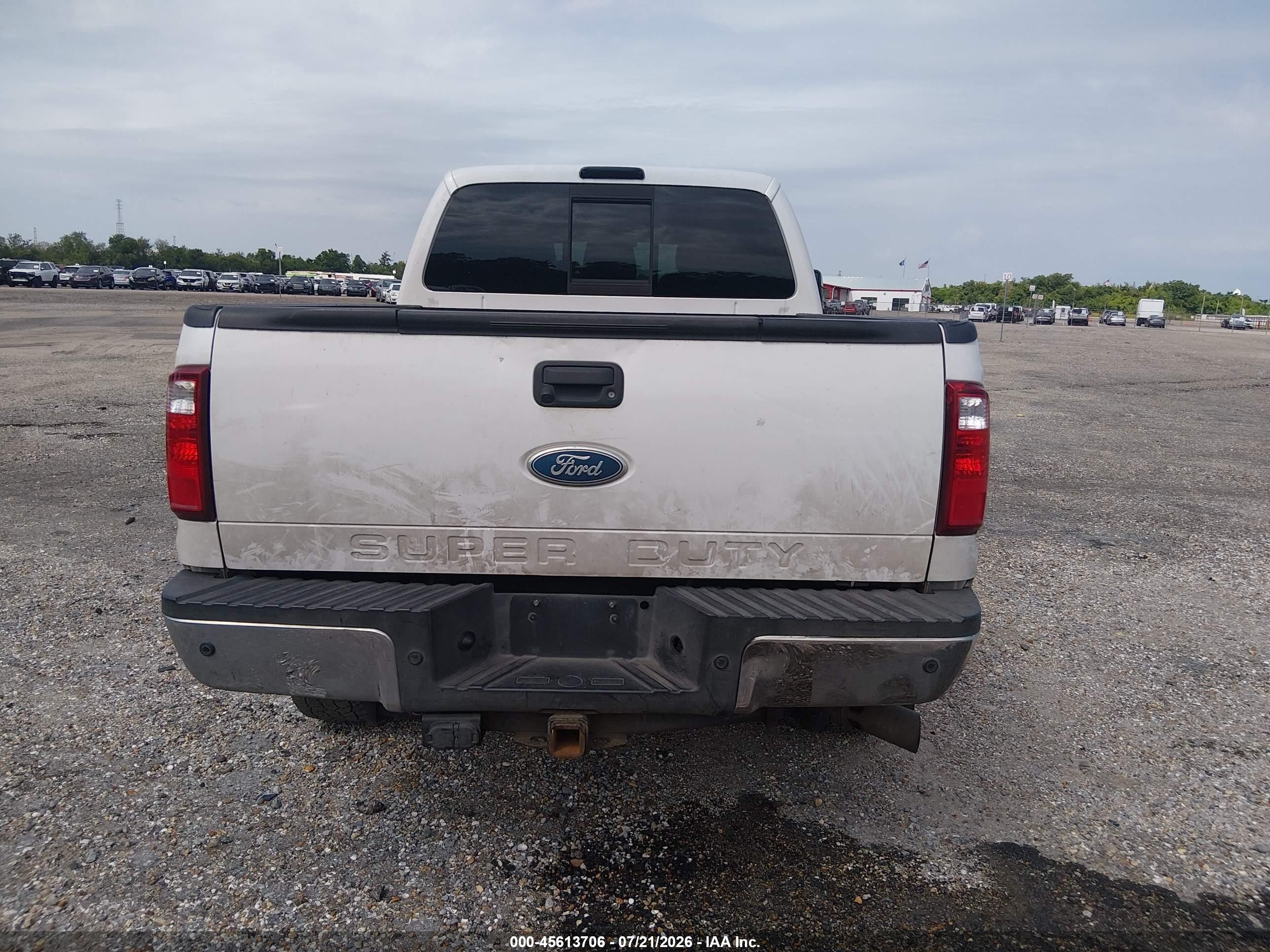 2011 Ford Super Duty F-250 Srw Lariat White vin: 1FT7W2BT7BEC23657