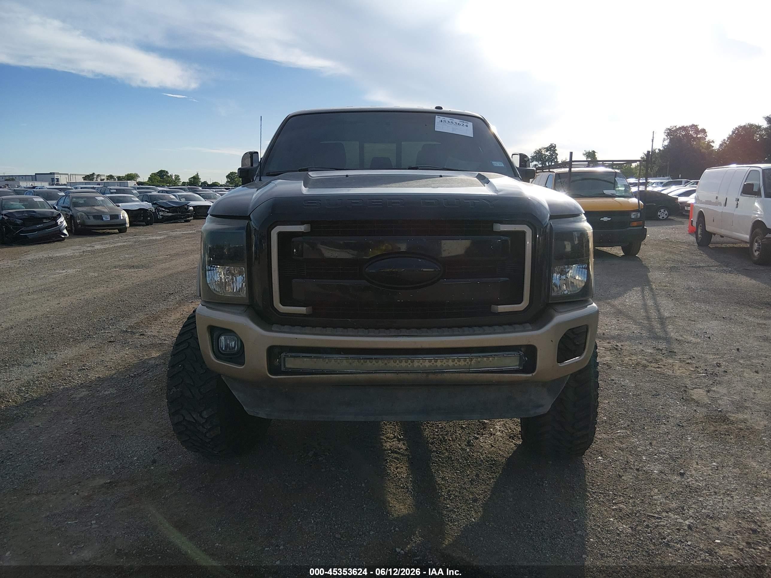 2012 Ford F-250 Lariat Black vin: 1FT7W2BT7CEA47825