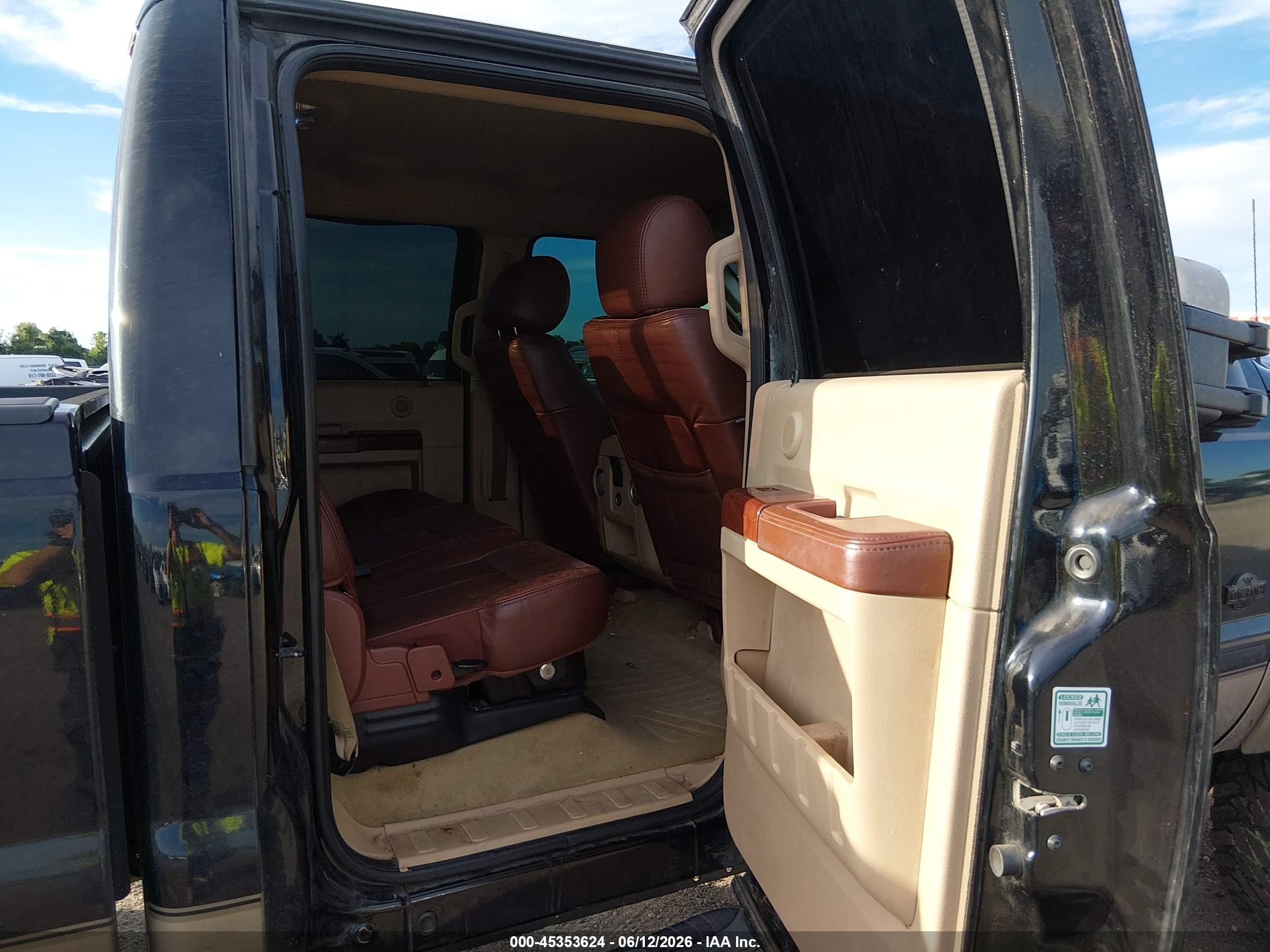 2012 Ford F-250 Lariat Black vin: 1FT7W2BT7CEA47825