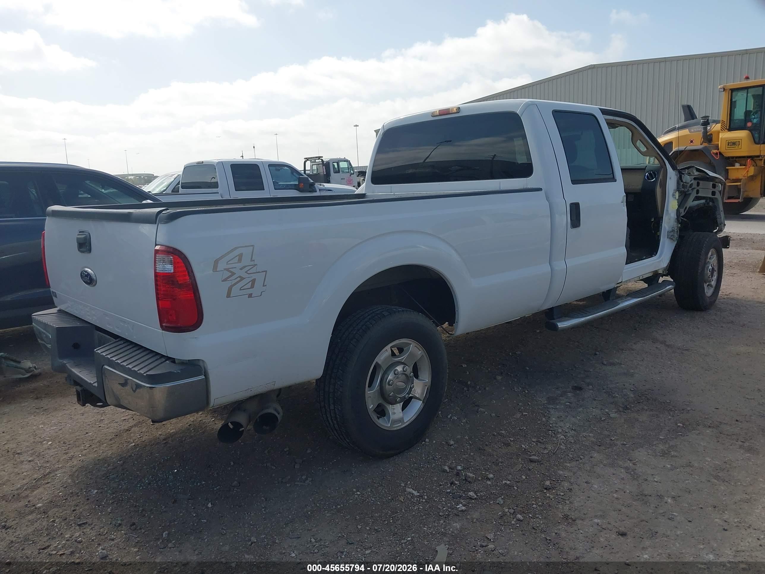 2012 Ford Super Duty F-250 Srw Xlt White vin: 1FT7W2BT7CEA61594