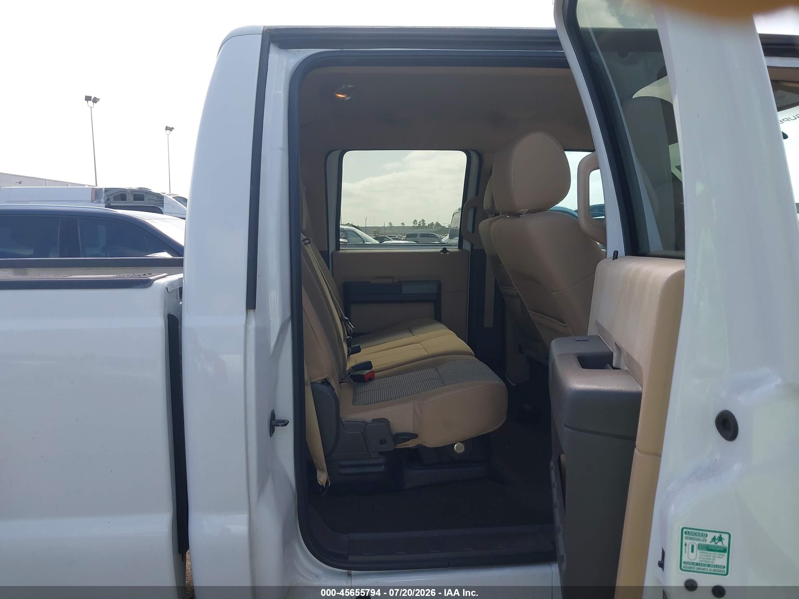 2012 Ford Super Duty F-250 Srw Xlt White vin: 1FT7W2BT7CEA61594