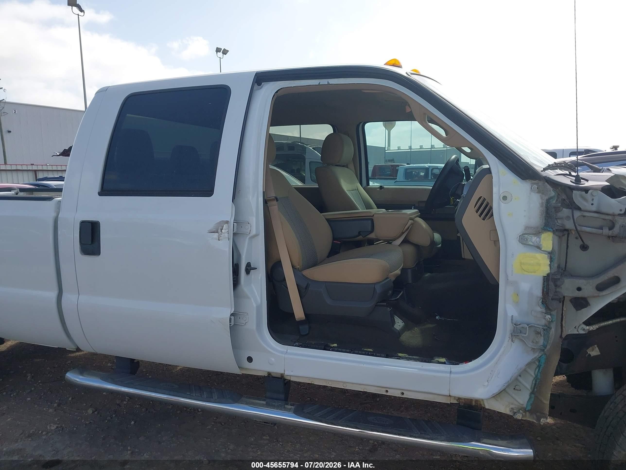 2012 Ford Super Duty F-250 Srw Xlt White vin: 1FT7W2BT7CEA61594
