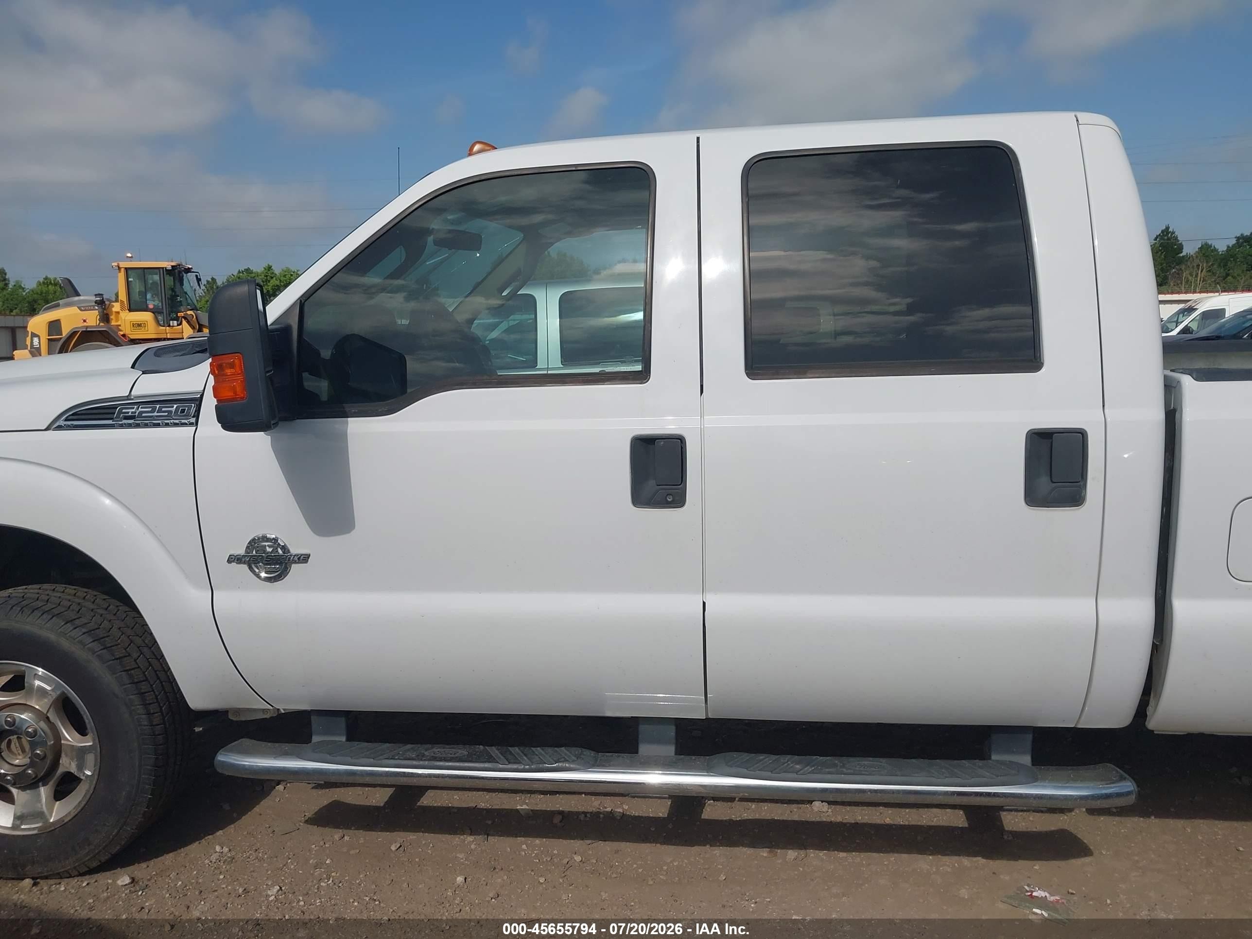 2012 Ford Super Duty F-250 Srw Xlt White vin: 1FT7W2BT7CEA61594