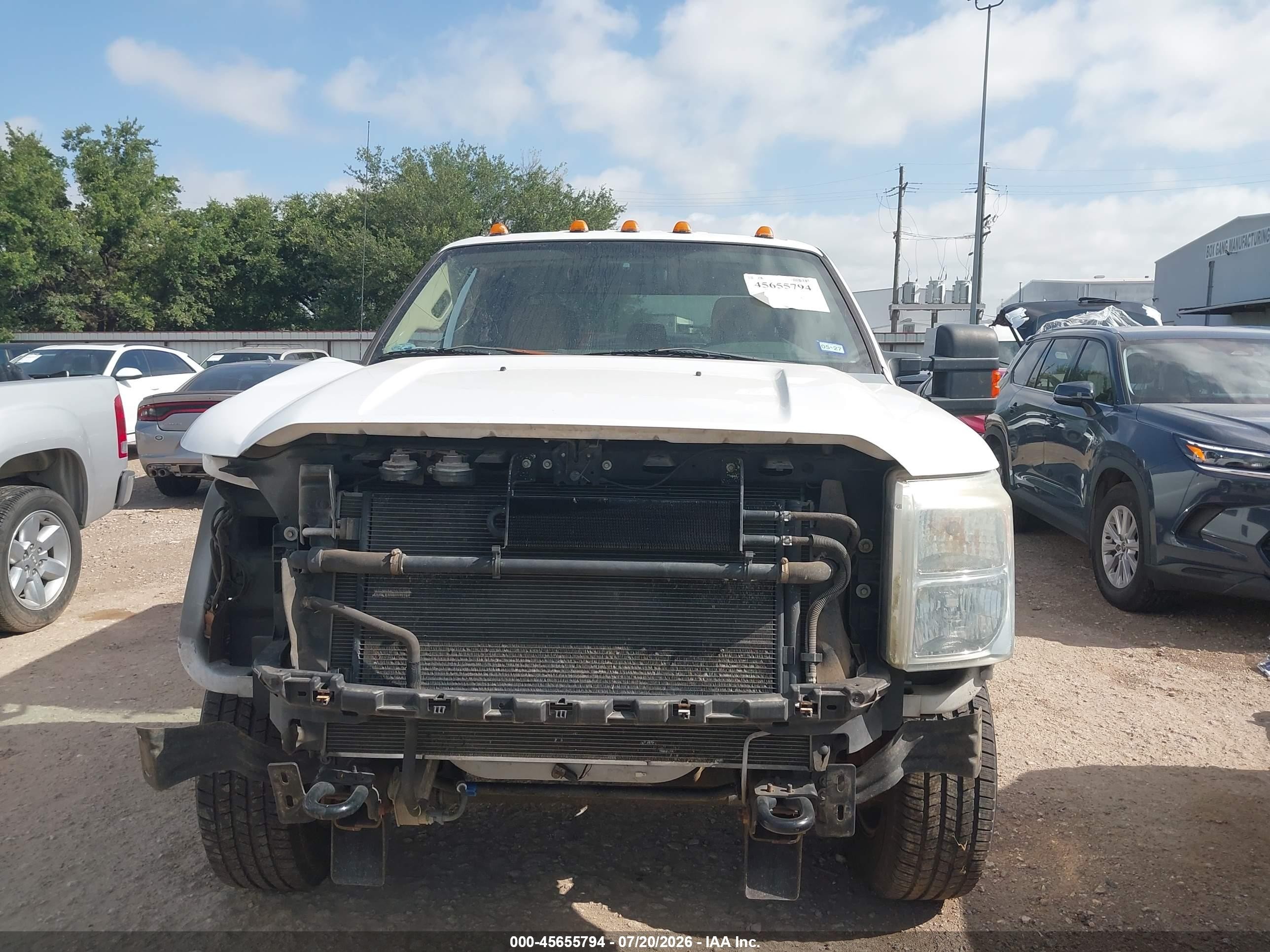 2012 Ford Super Duty F-250 Srw Xlt White vin: 1FT7W2BT7CEA61594