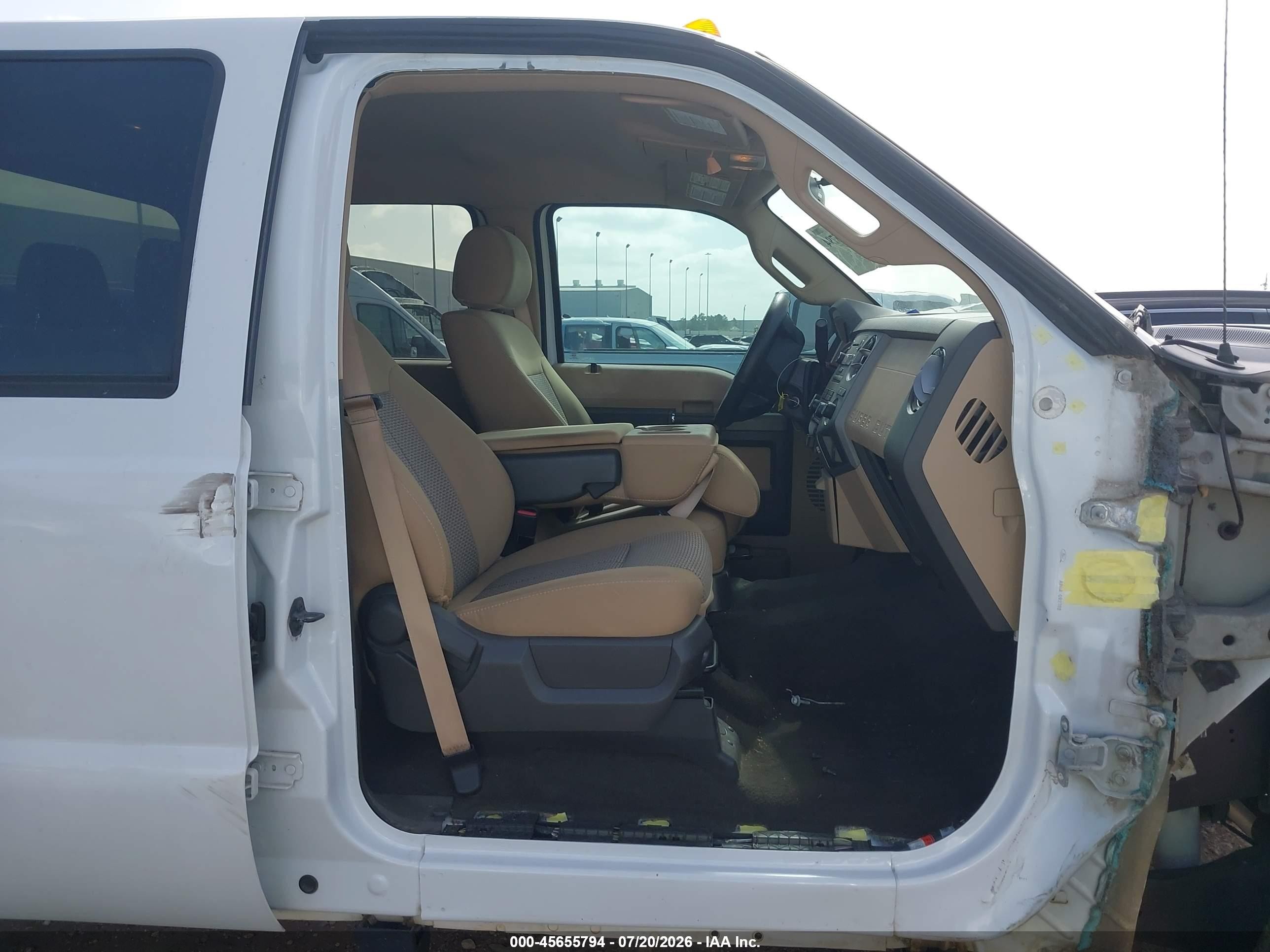 2012 Ford Super Duty F-250 Srw Xlt White vin: 1FT7W2BT7CEA61594