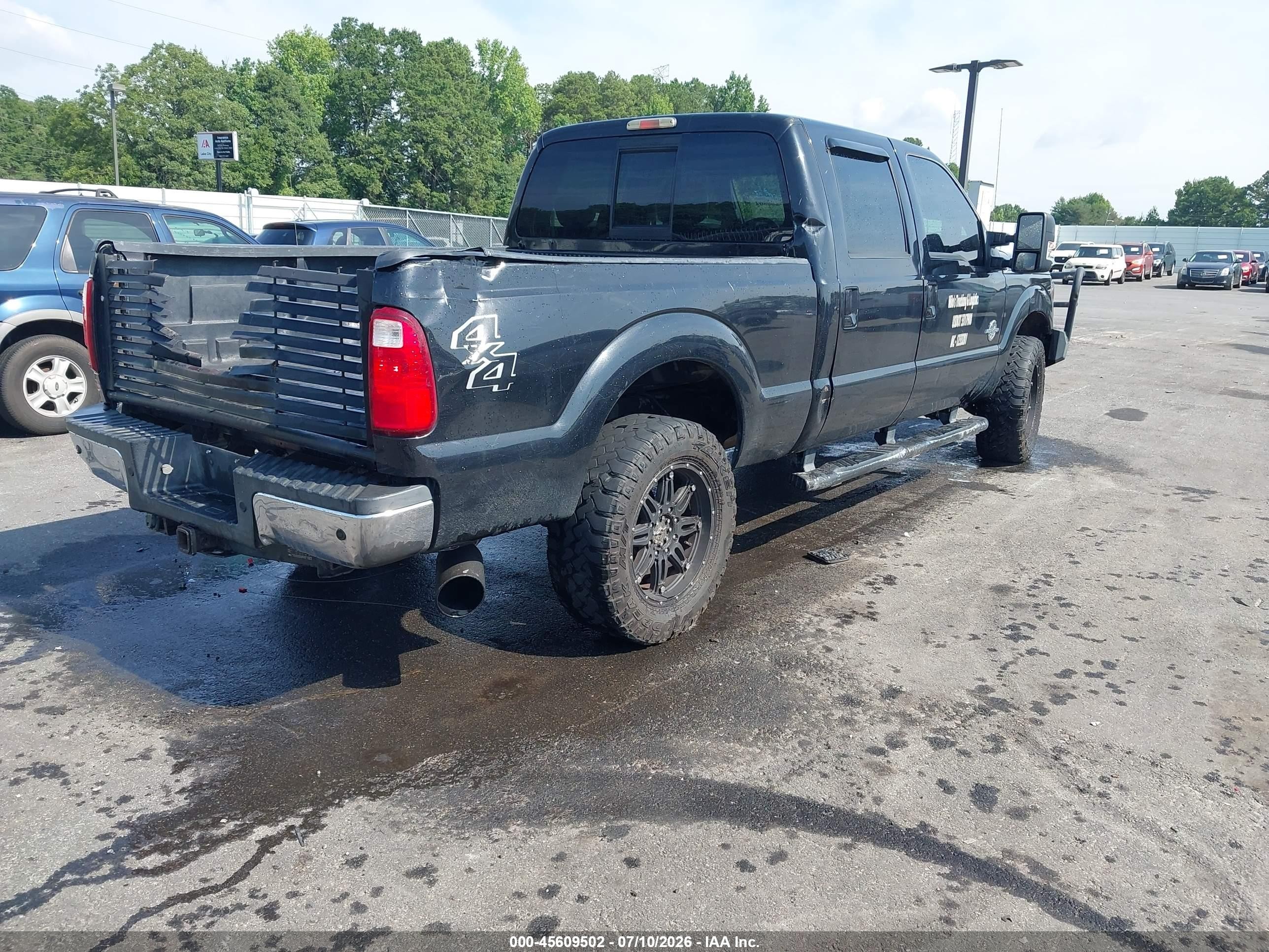 2012 Ford F-250 Lariat Black vin: 1FT7W2BT7CEB77104