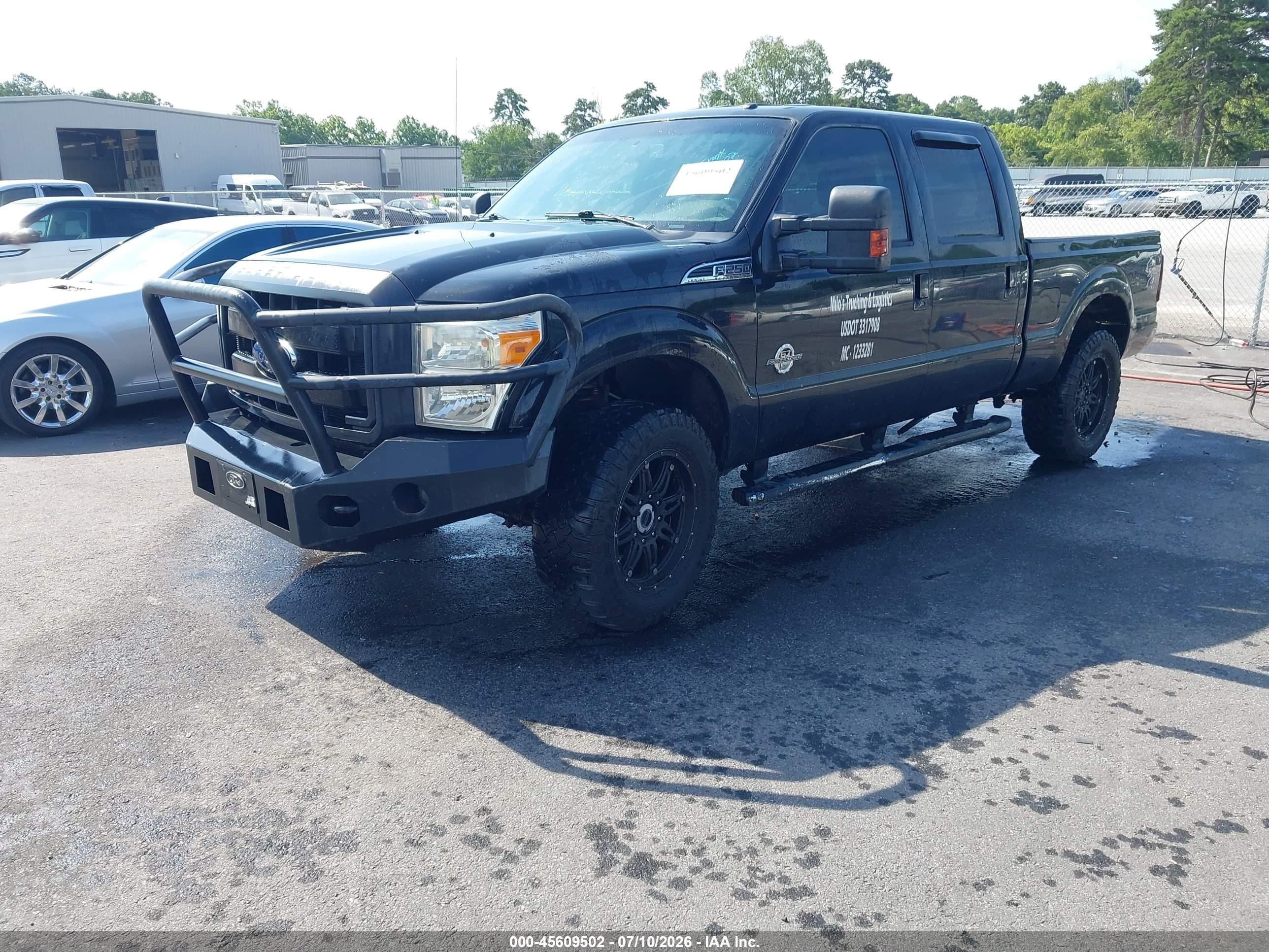 2012 Ford F-250 Lariat Black vin: 1FT7W2BT7CEB77104