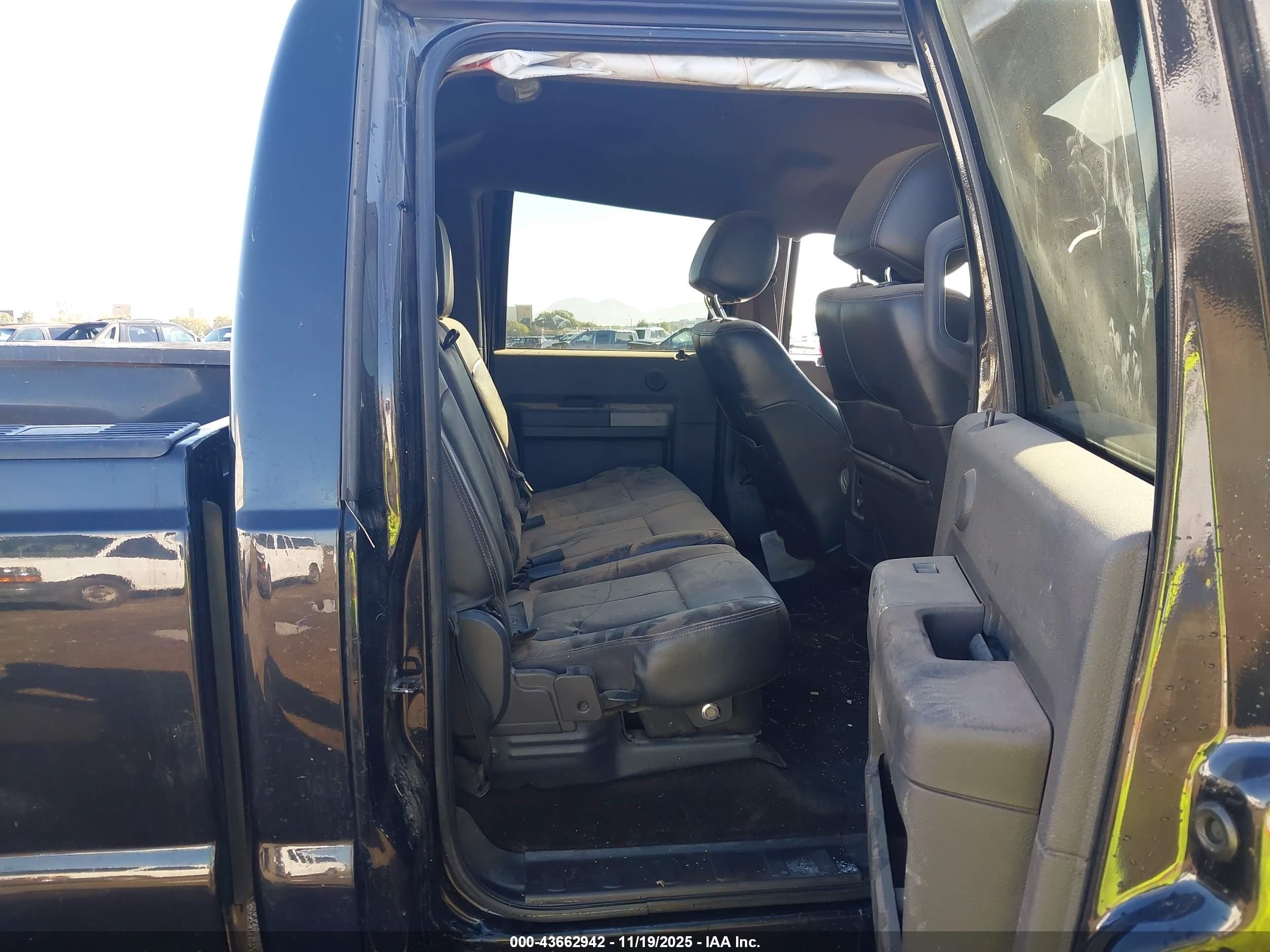 2012 Ford F-250 Lariat Black vin: 1FT7W2BT7CEC24874