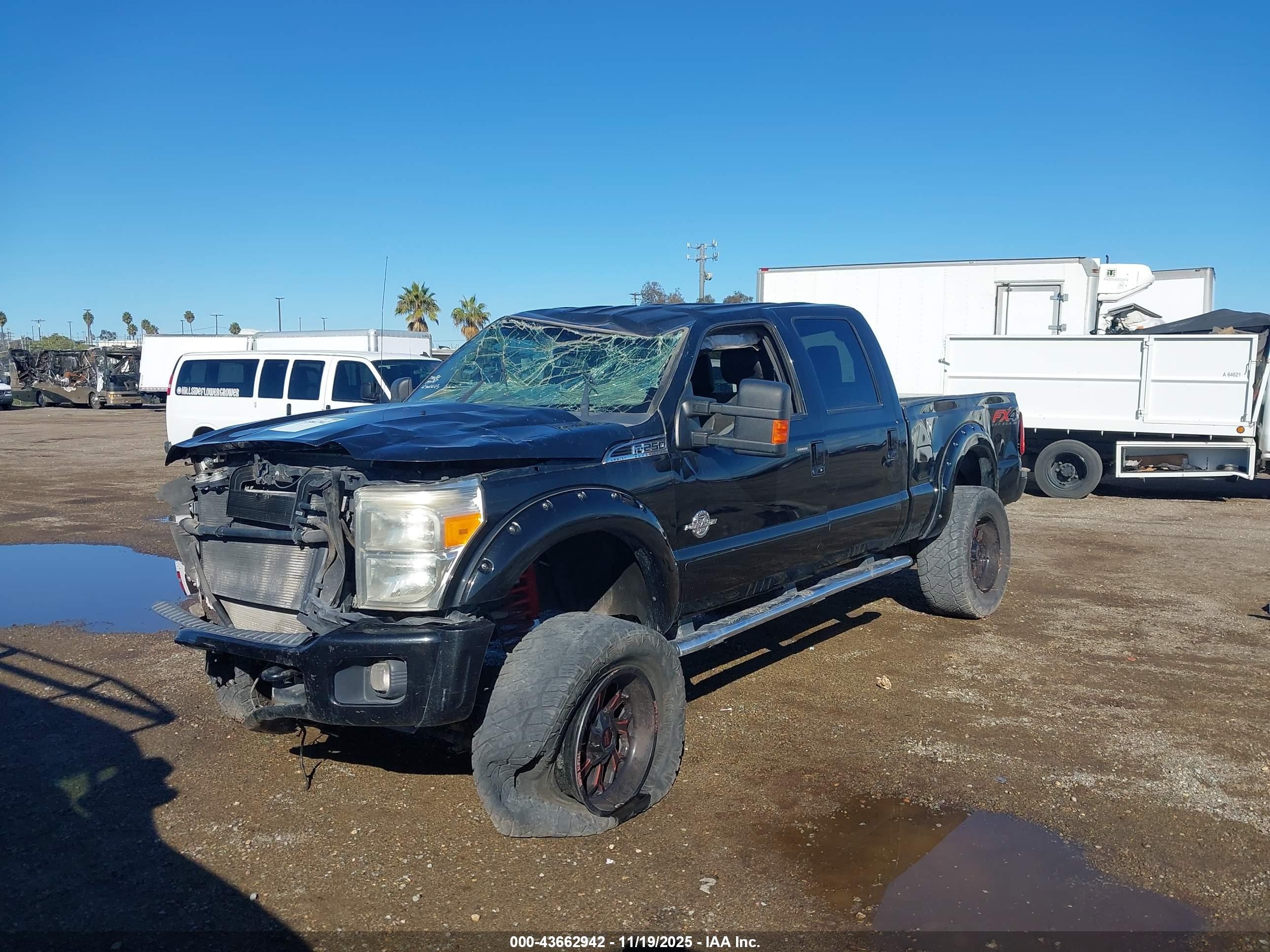 2012 Ford F-250 Lariat Black vin: 1FT7W2BT7CEC24874