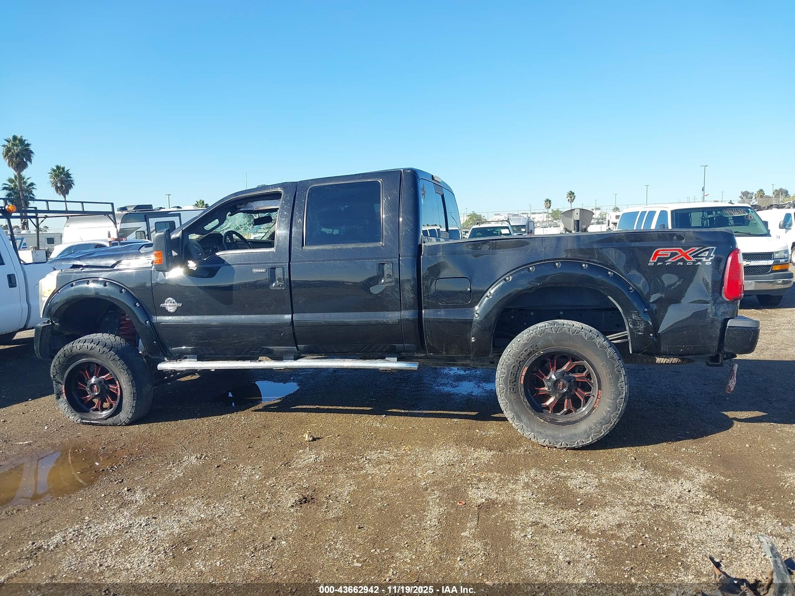 2012 Ford F-250 Lariat Black vin: 1FT7W2BT7CEC24874