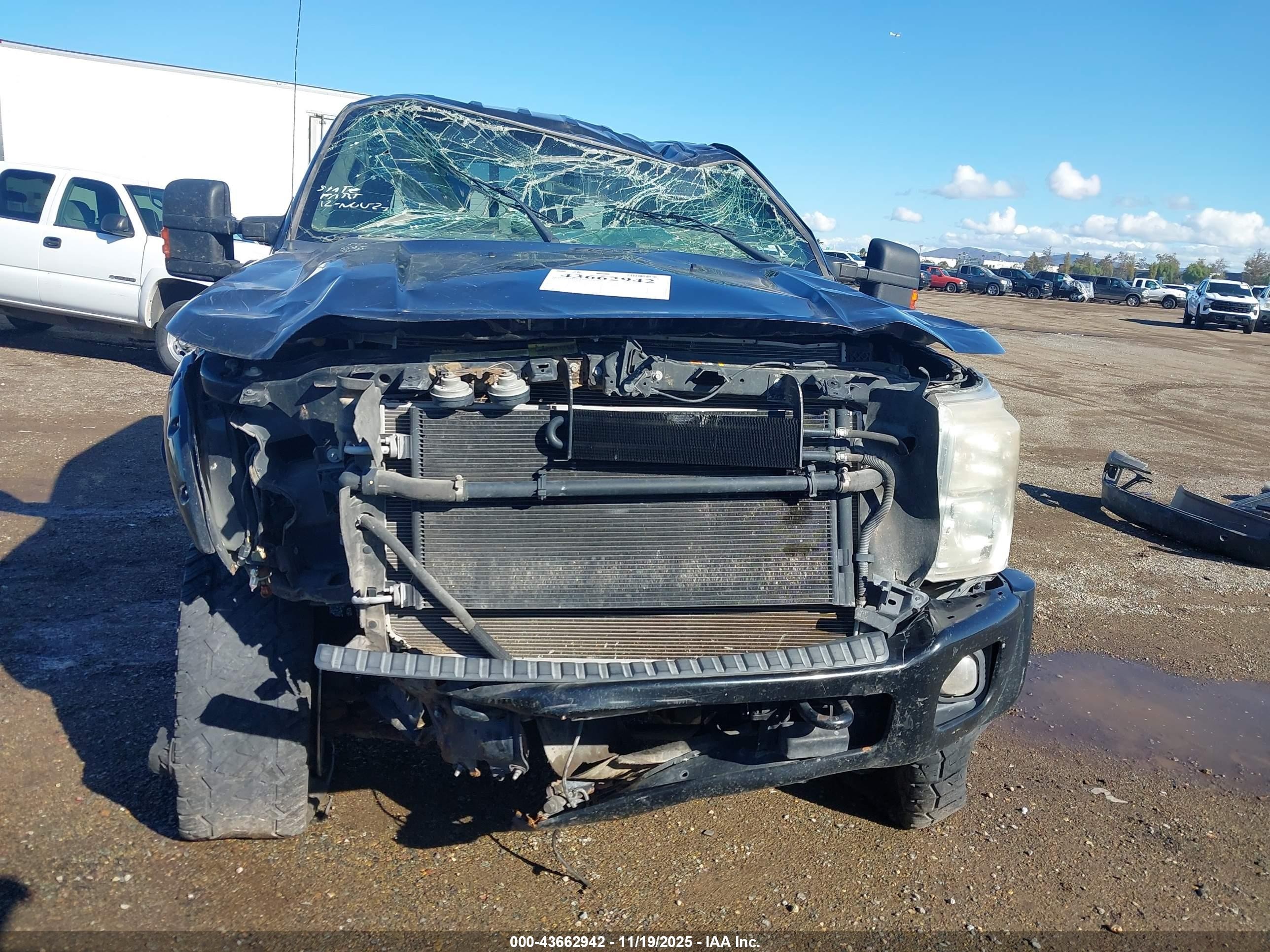 2012 Ford F-250 Lariat Black vin: 1FT7W2BT7CEC24874
