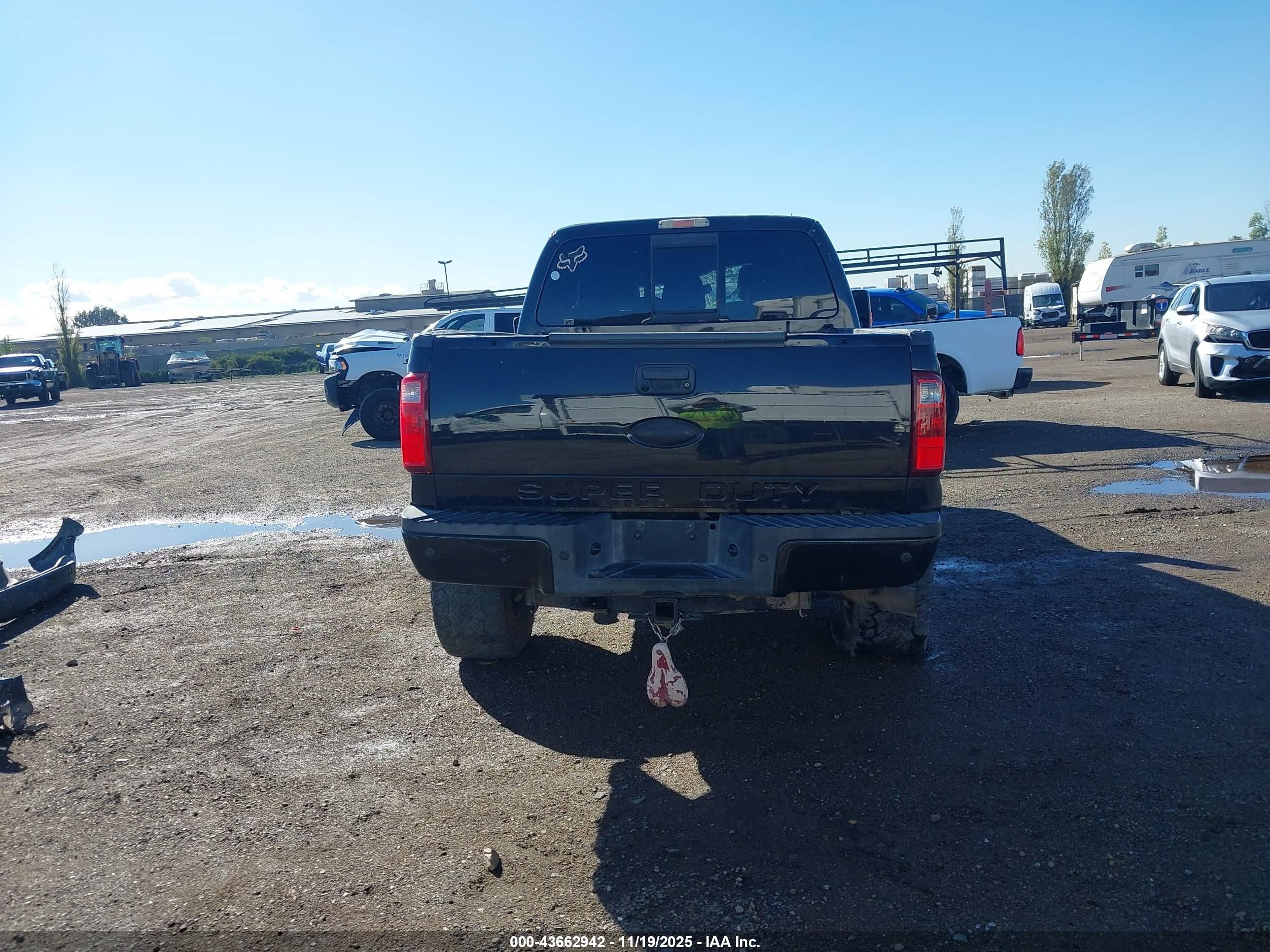2012 Ford F-250 Lariat Black vin: 1FT7W2BT7CEC24874