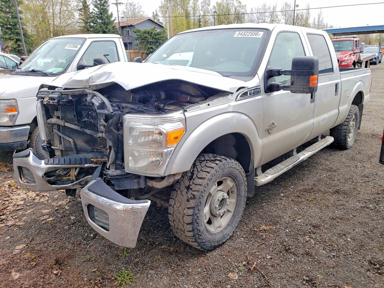 2012 Ford F250 Super Duty Silver vin: 1FT7W2BT7CEC49645