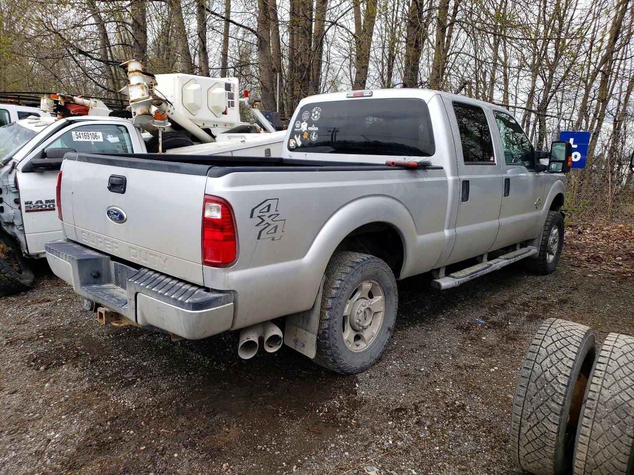 2012 Ford F250 Super Duty Silver vin: 1FT7W2BT7CEC49645