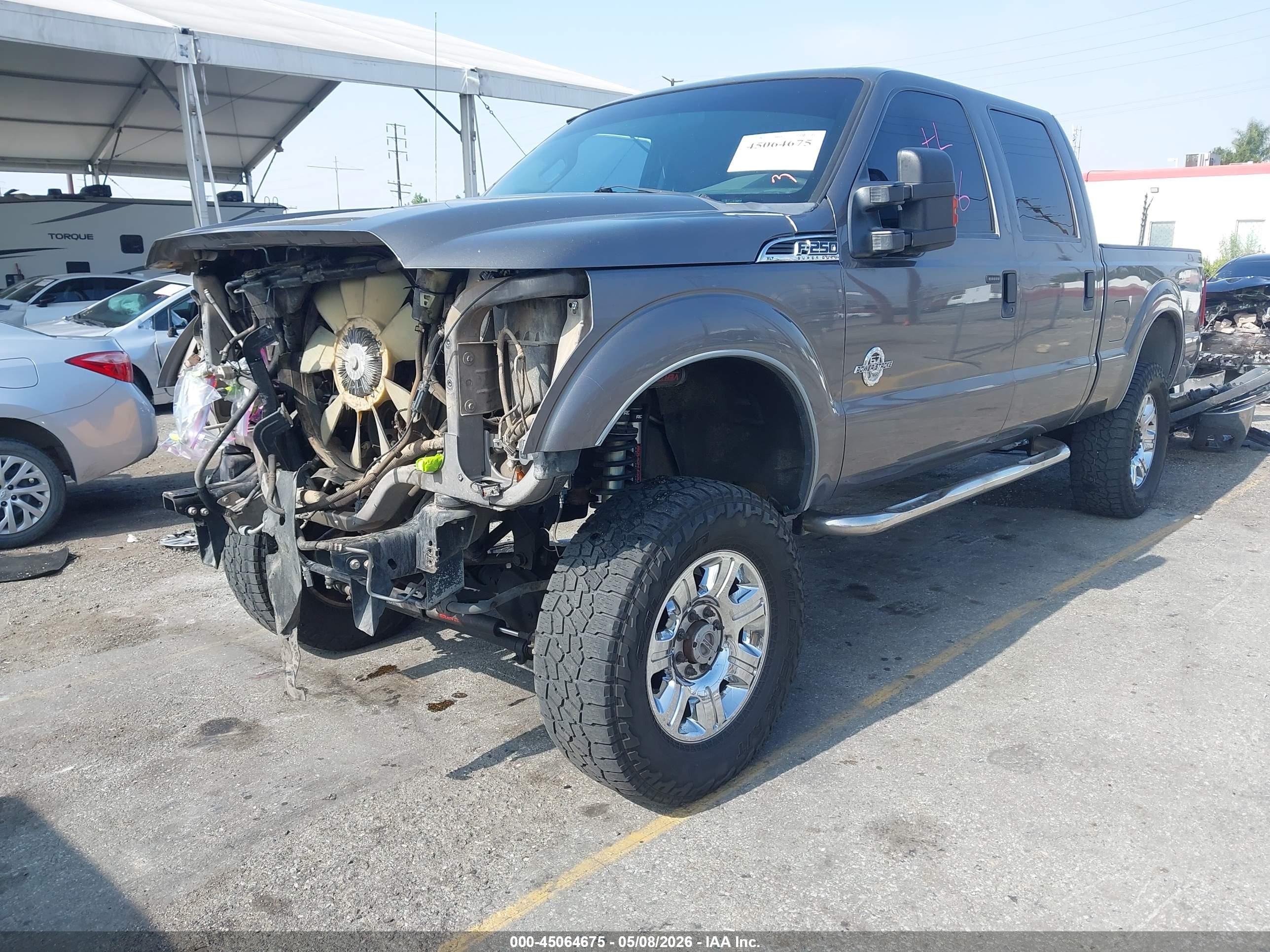 2012 Ford F-250 Xlt Серый vin: 1FT7W2BT7CEC83276