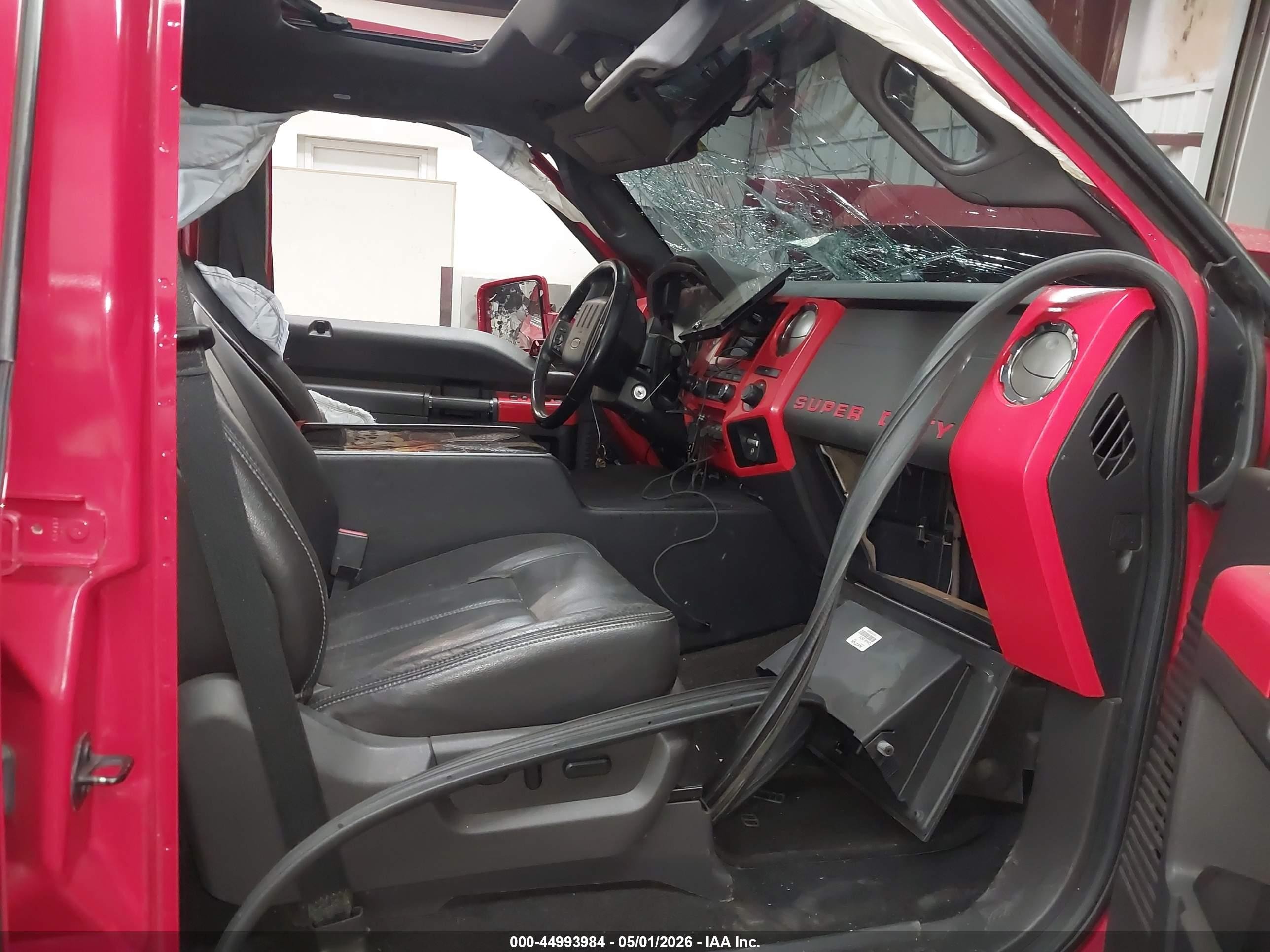 2012 Ford F-250 Lariat Red vin: 1FT7W2BT7CED18026