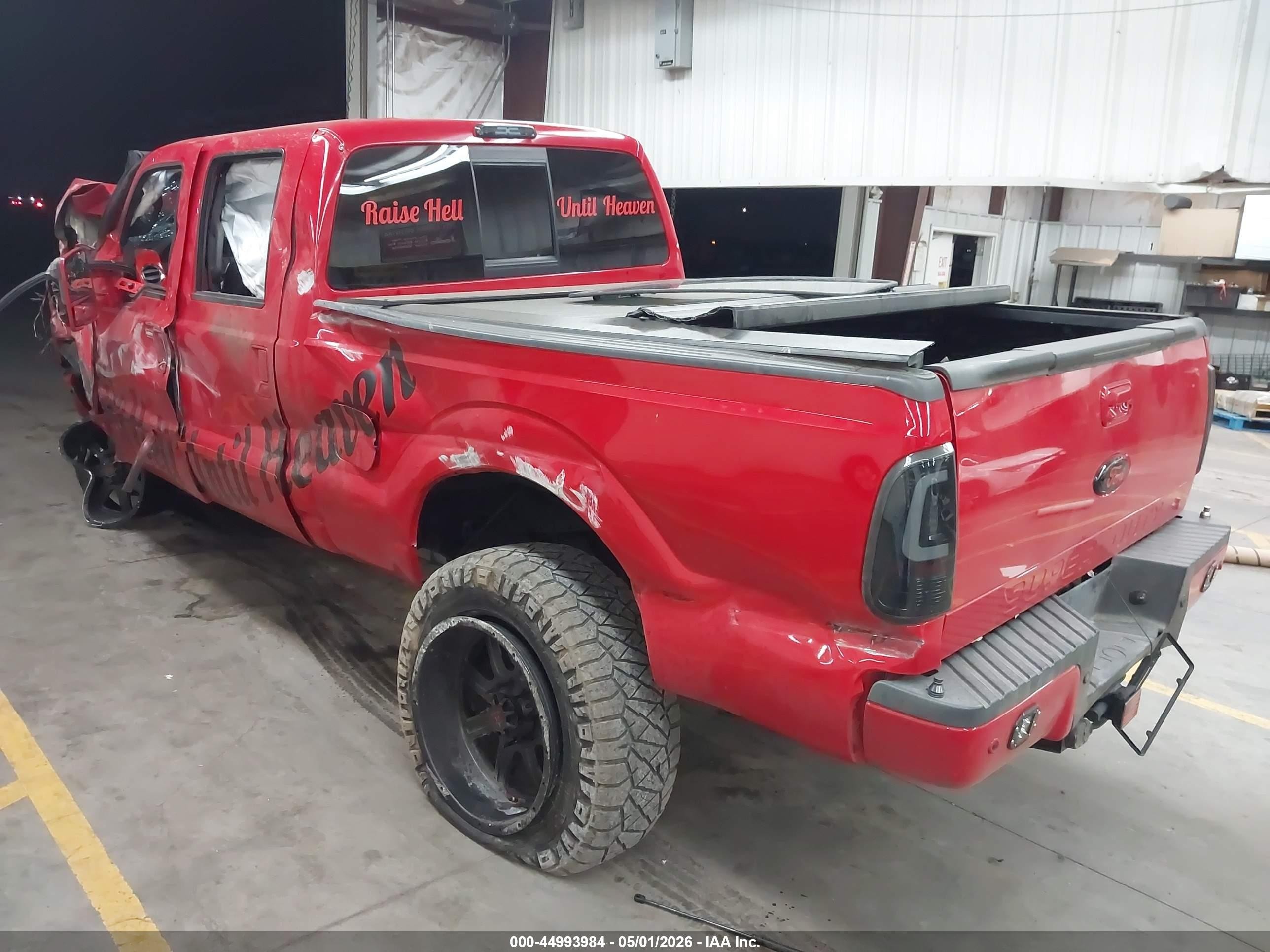 2012 Ford F-250 Lariat Red vin: 1FT7W2BT7CED18026