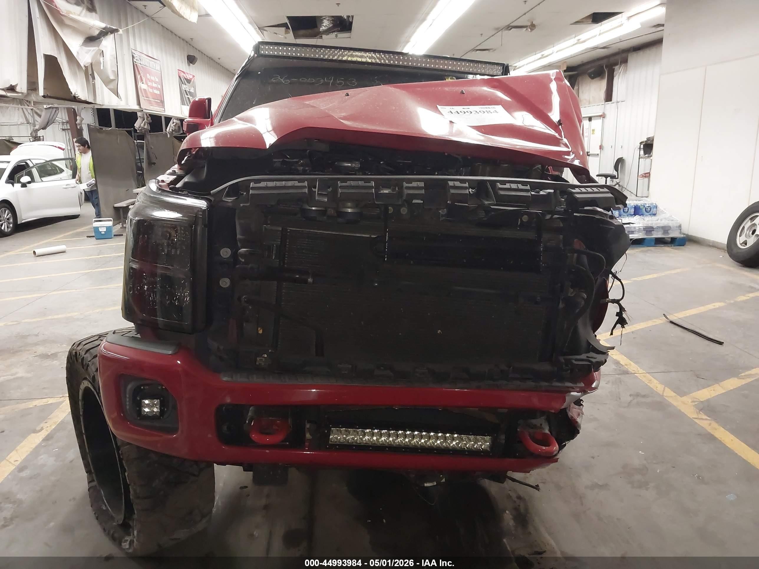 2012 Ford F-250 Lariat Red vin: 1FT7W2BT7CED18026