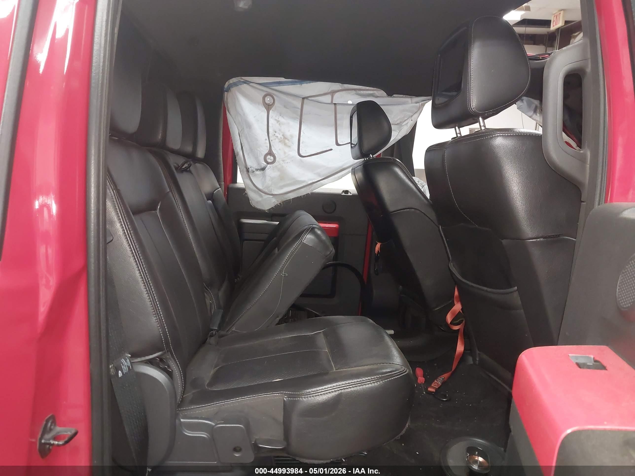 2012 Ford F-250 Lariat Red vin: 1FT7W2BT7CED18026