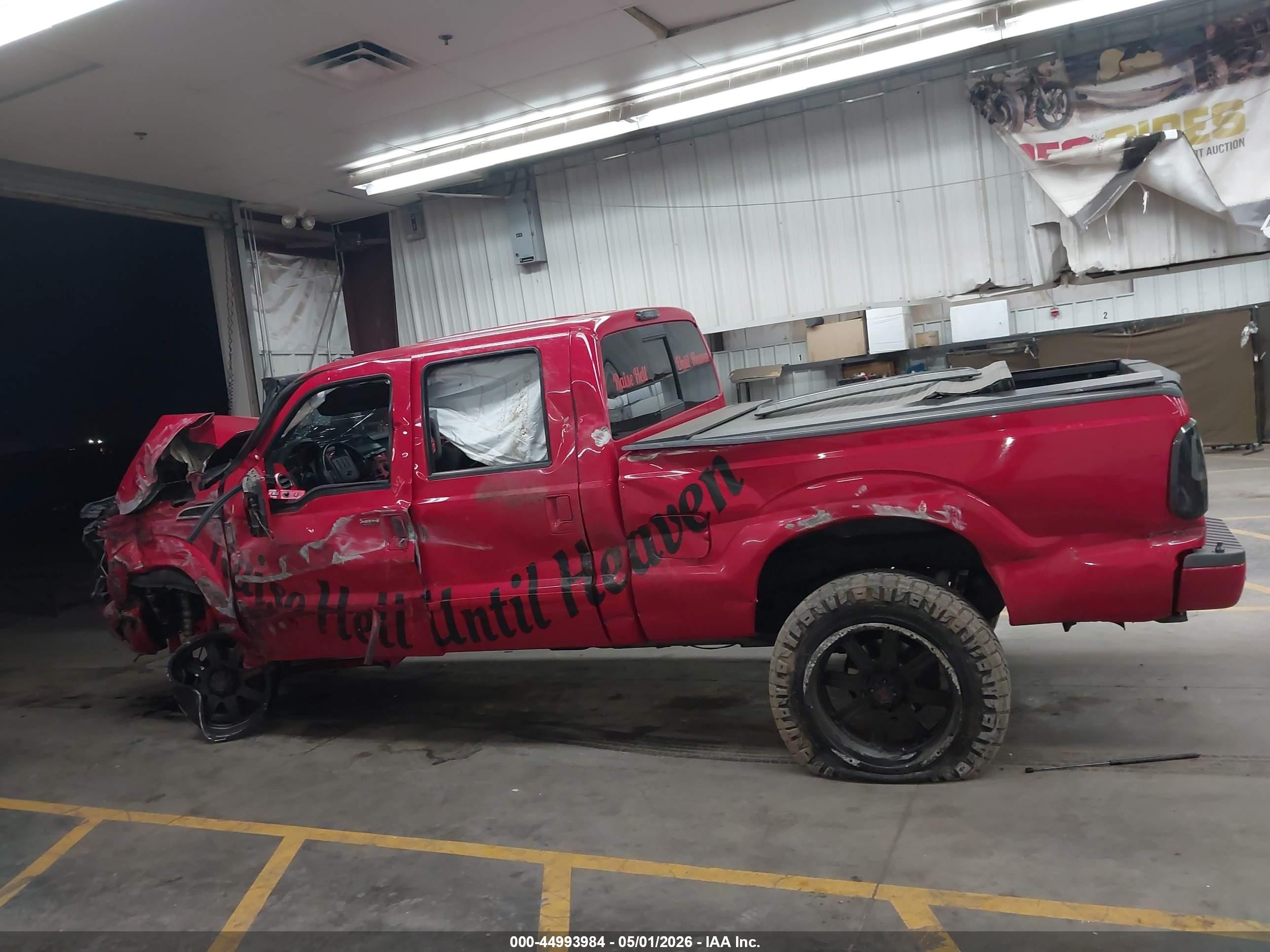 2012 Ford F-250 Lariat Red vin: 1FT7W2BT7CED18026