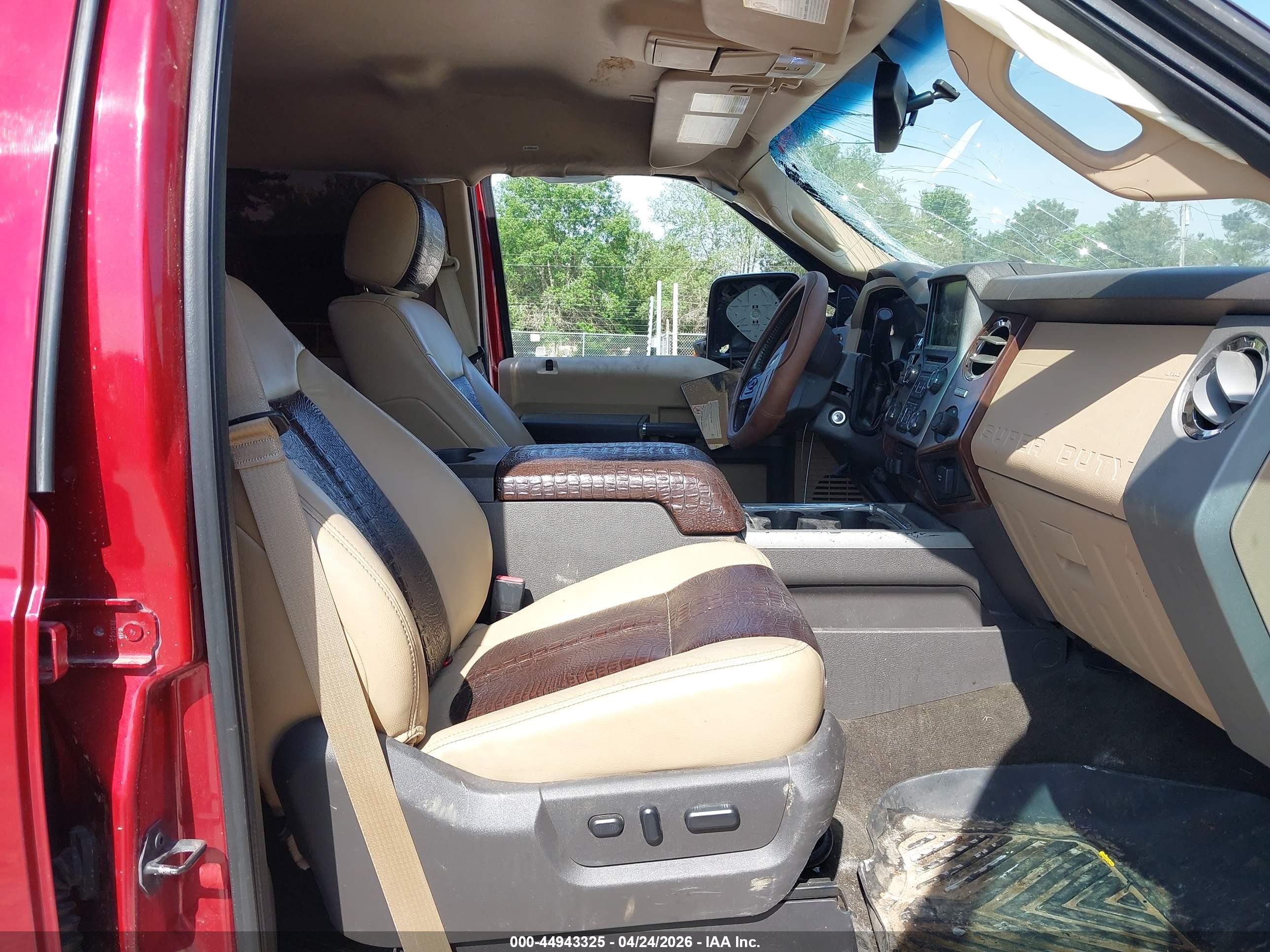 2014 Ford F-250 Lariat Красный vin: 1FT7W2BT7EEA14262