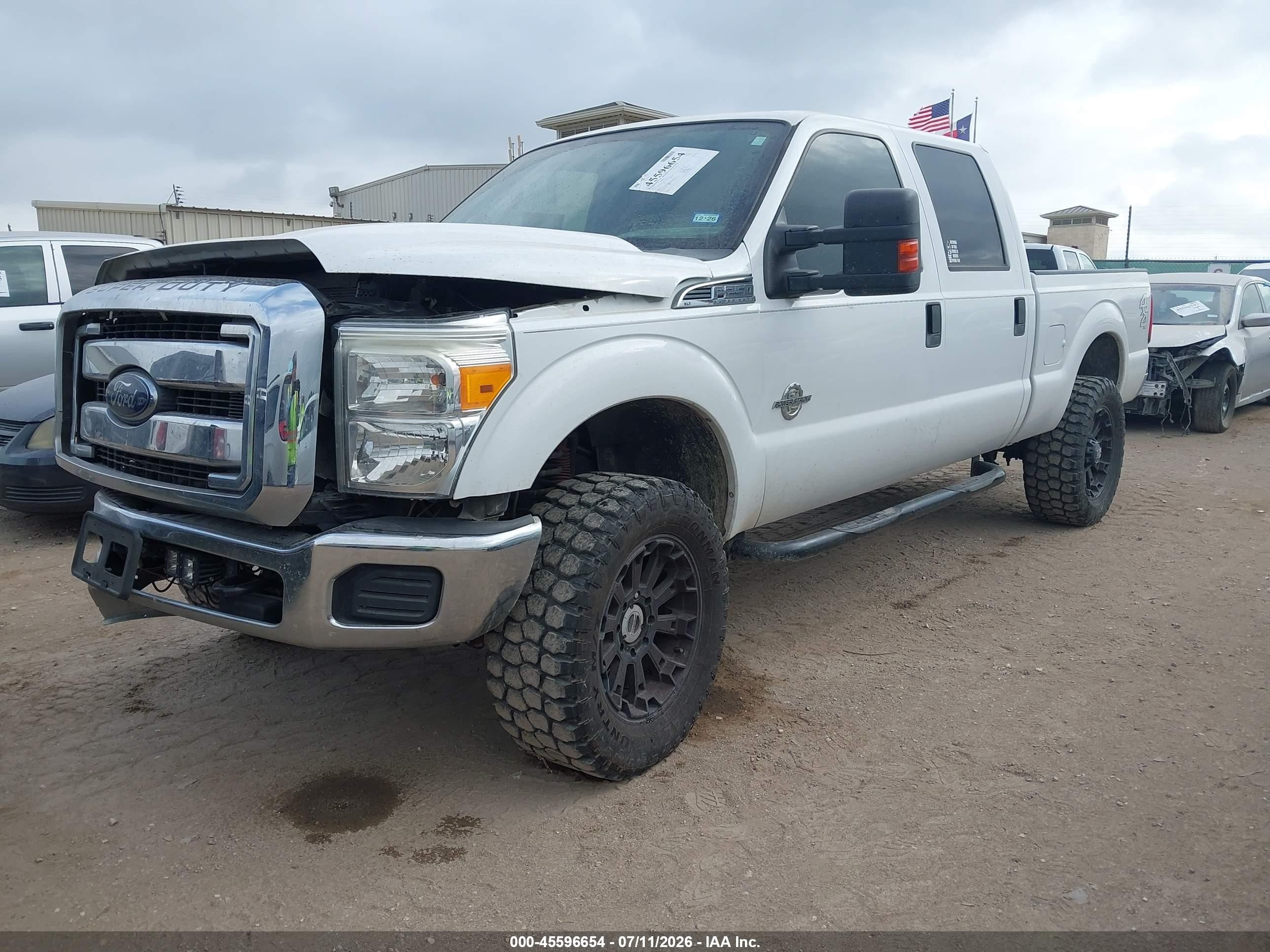 2014 Ford F-250 Lariat/xl/xlt White vin: 1FT7W2BT7EEA34012