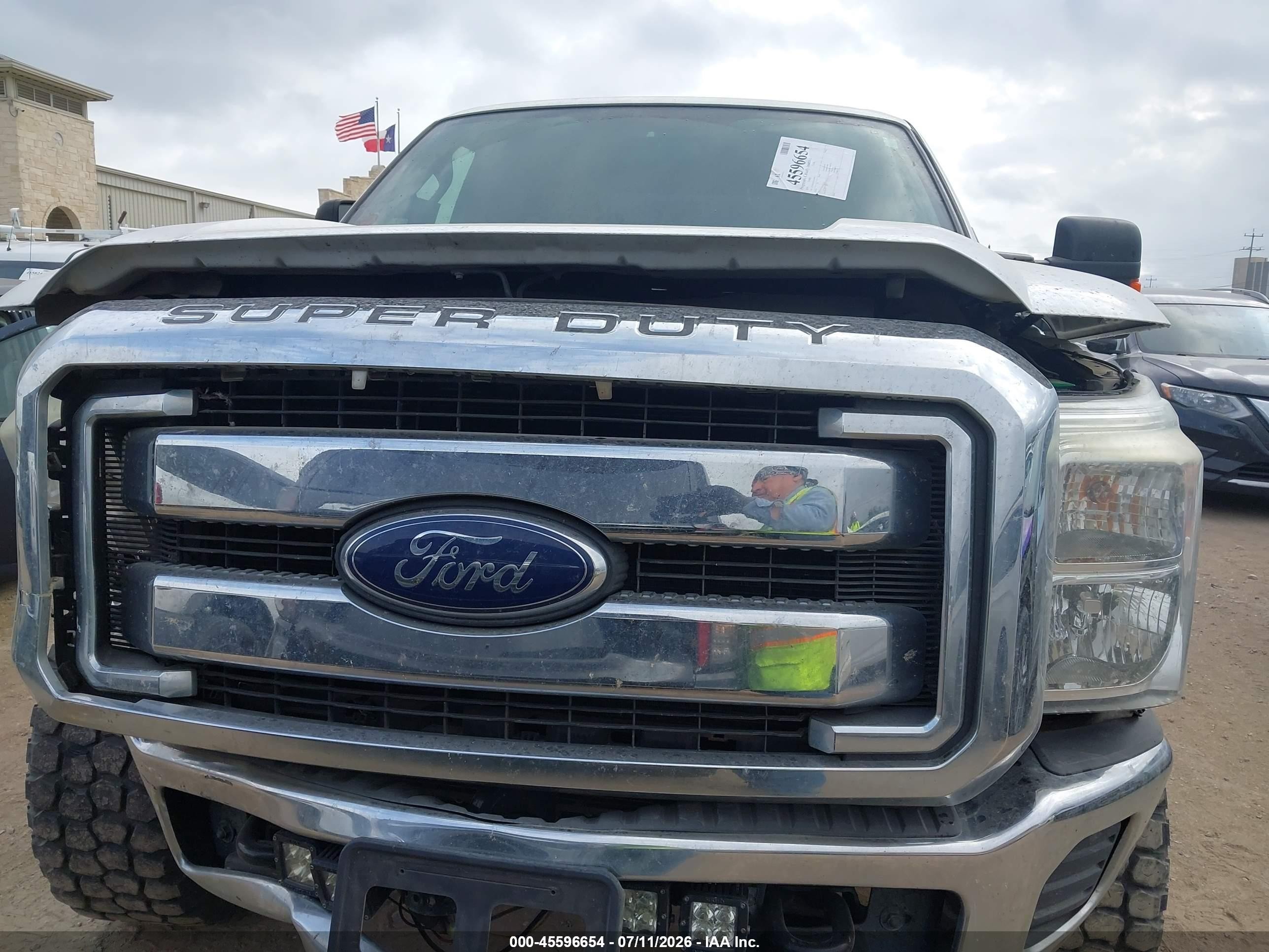 2014 Ford F-250 Lariat/xl/xlt White vin: 1FT7W2BT7EEA34012
