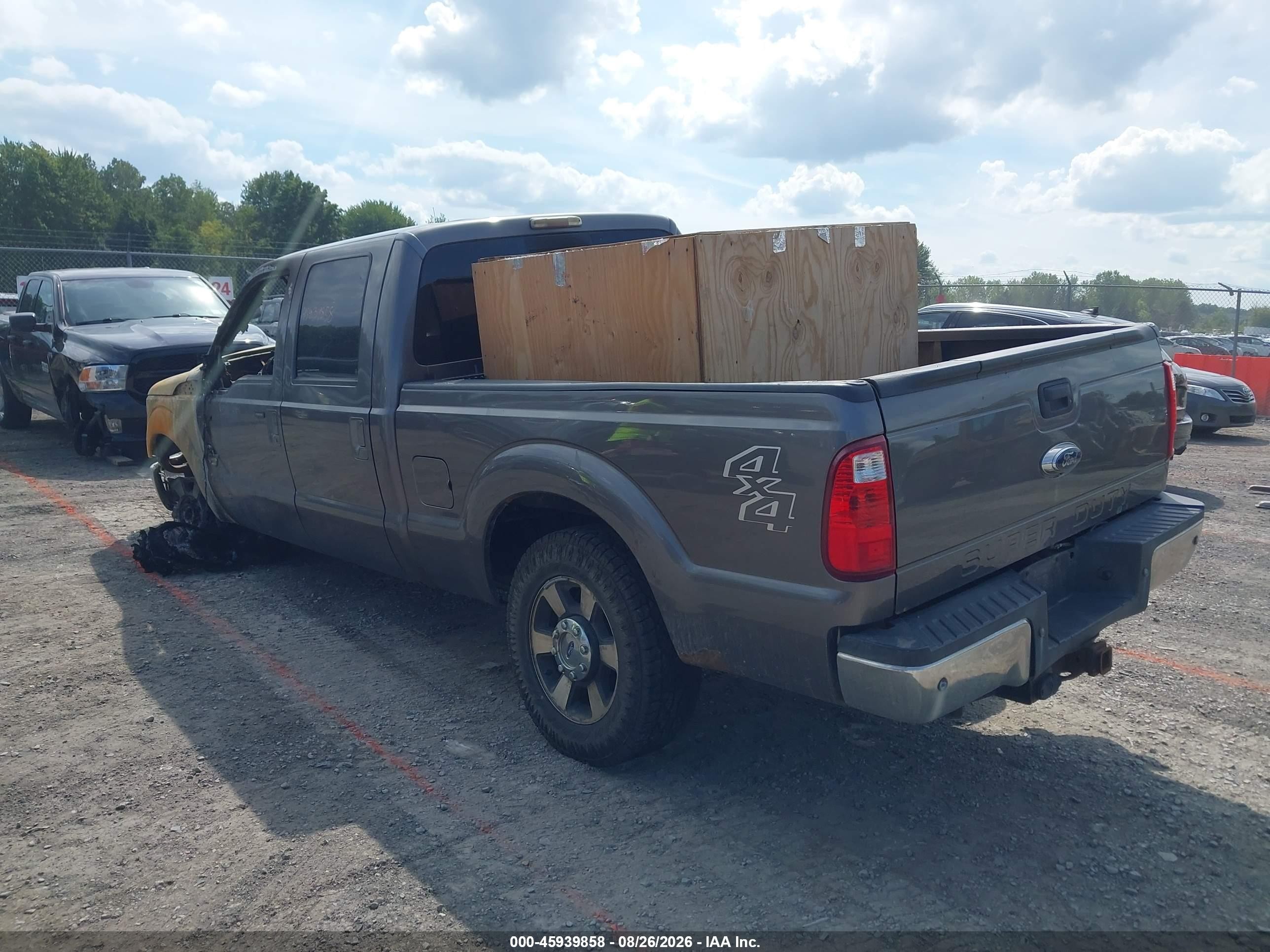 2014 Ford F-250 Lariat Gray vin: 1FT7W2BT7EEA99104