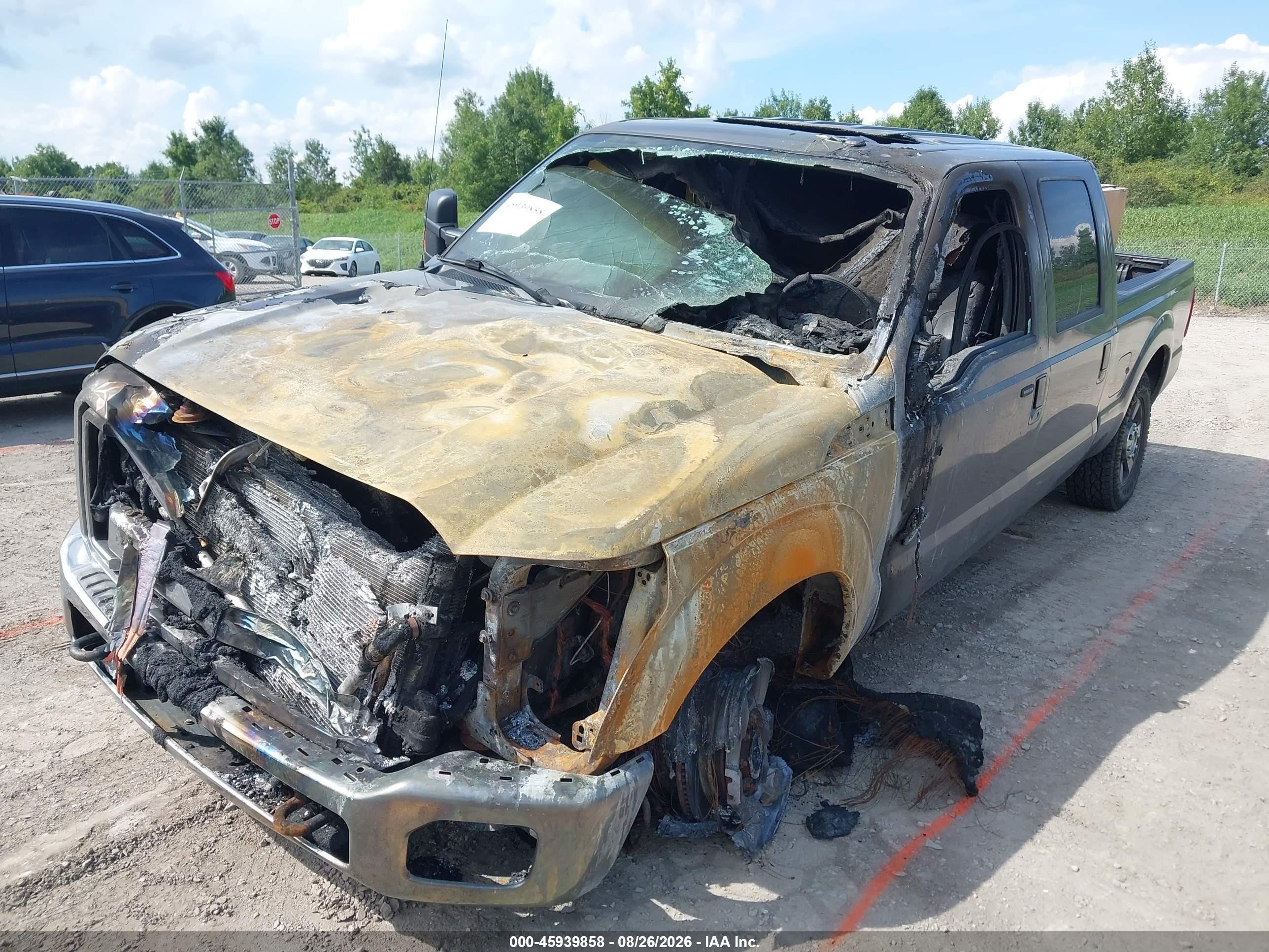 2014 Ford F-250 Lariat Gray vin: 1FT7W2BT7EEA99104