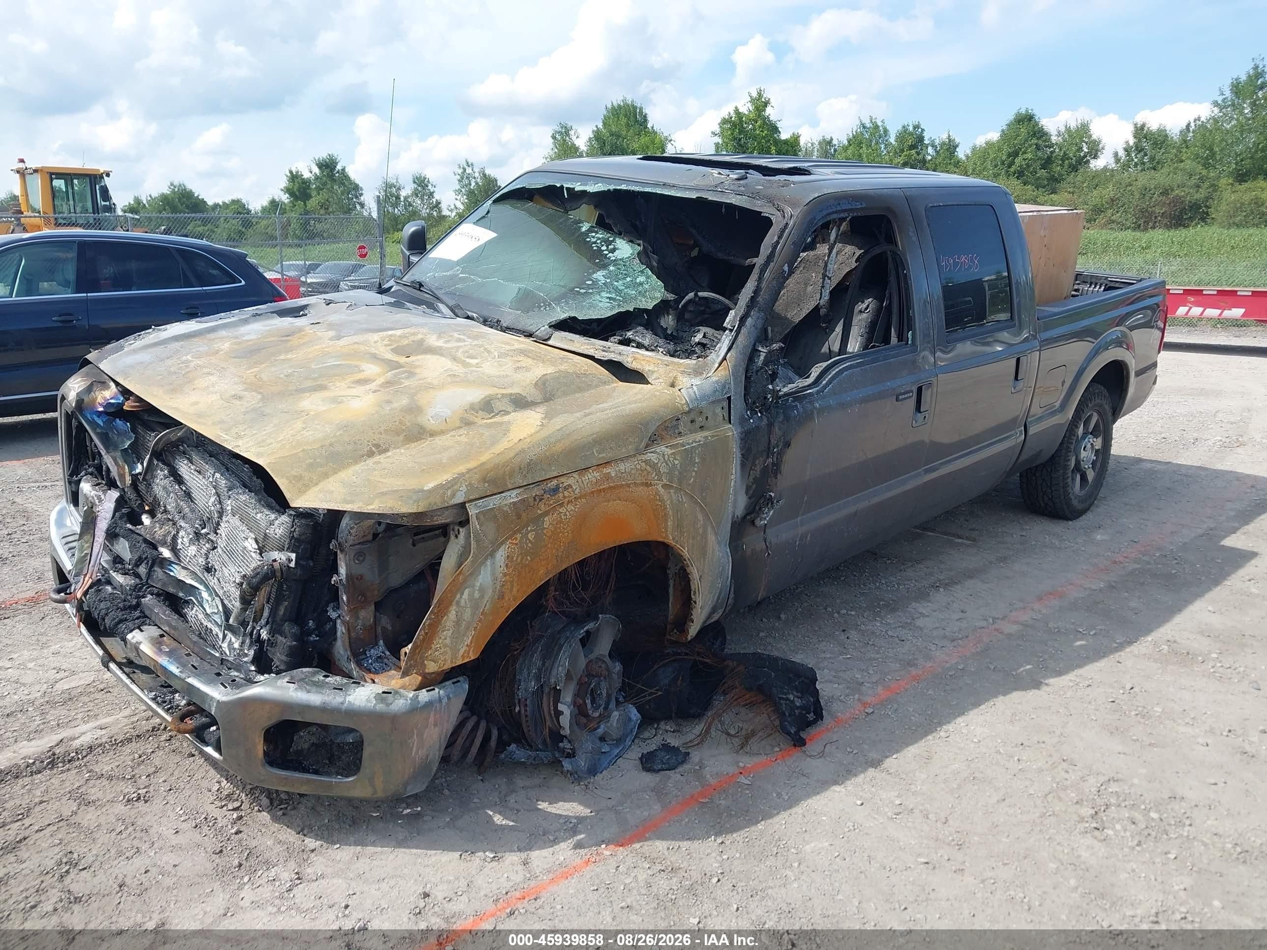 2014 Ford F-250 Lariat Gray vin: 1FT7W2BT7EEA99104