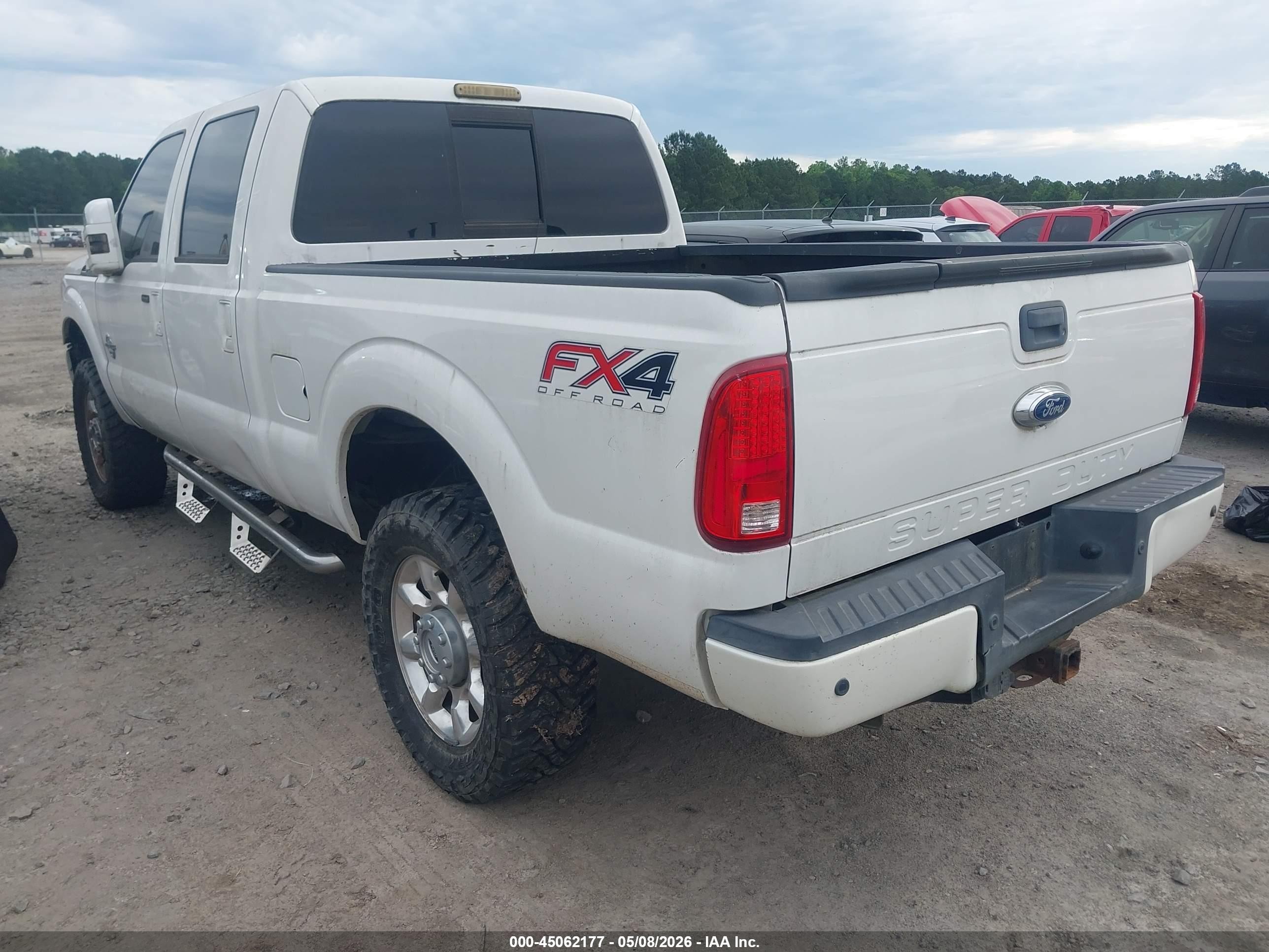 2014 Ford F-250 Lariat Белый vin: 1FT7W2BT7EEB00963
