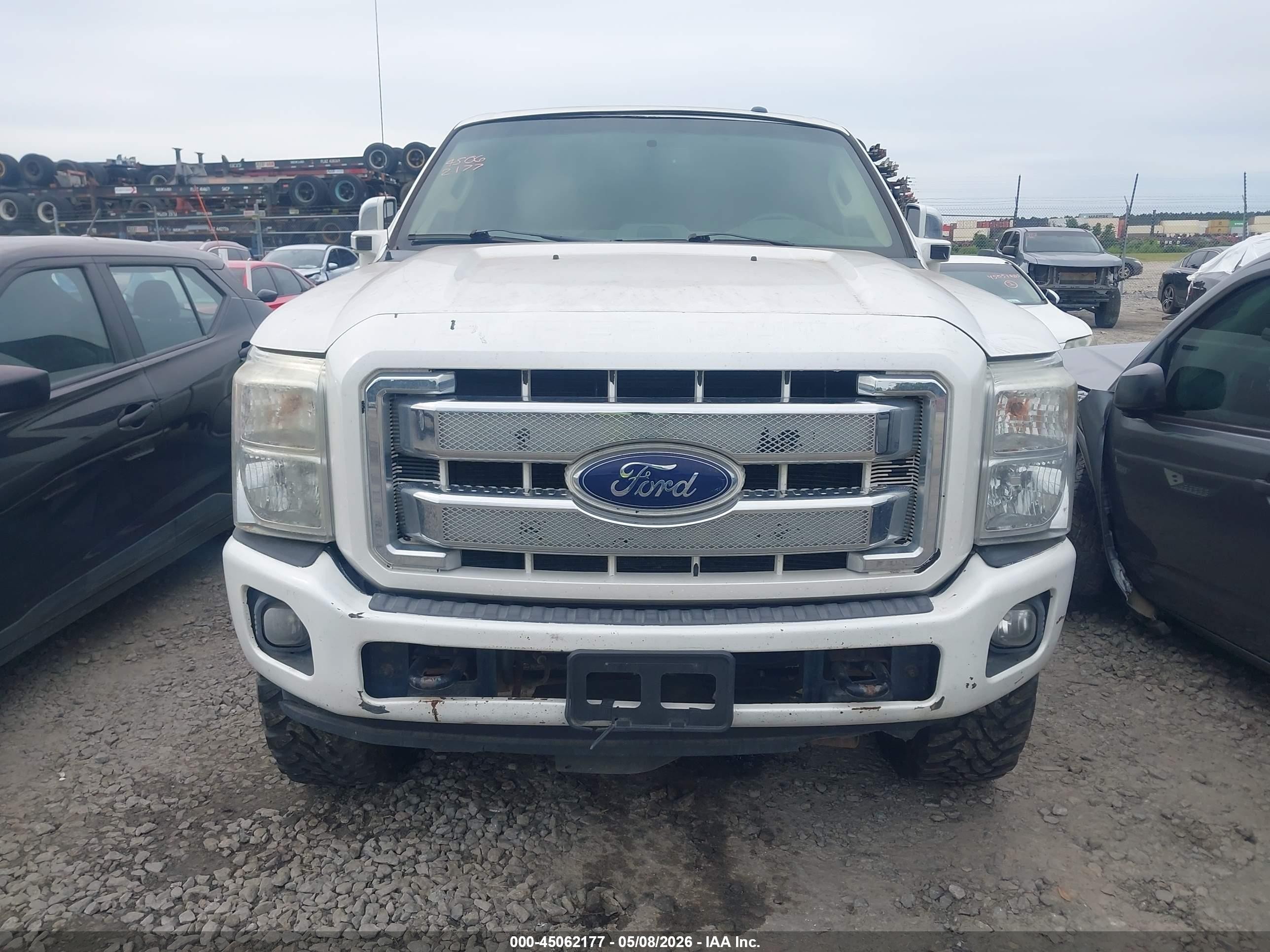 2014 Ford F-250 Lariat Белый vin: 1FT7W2BT7EEB00963