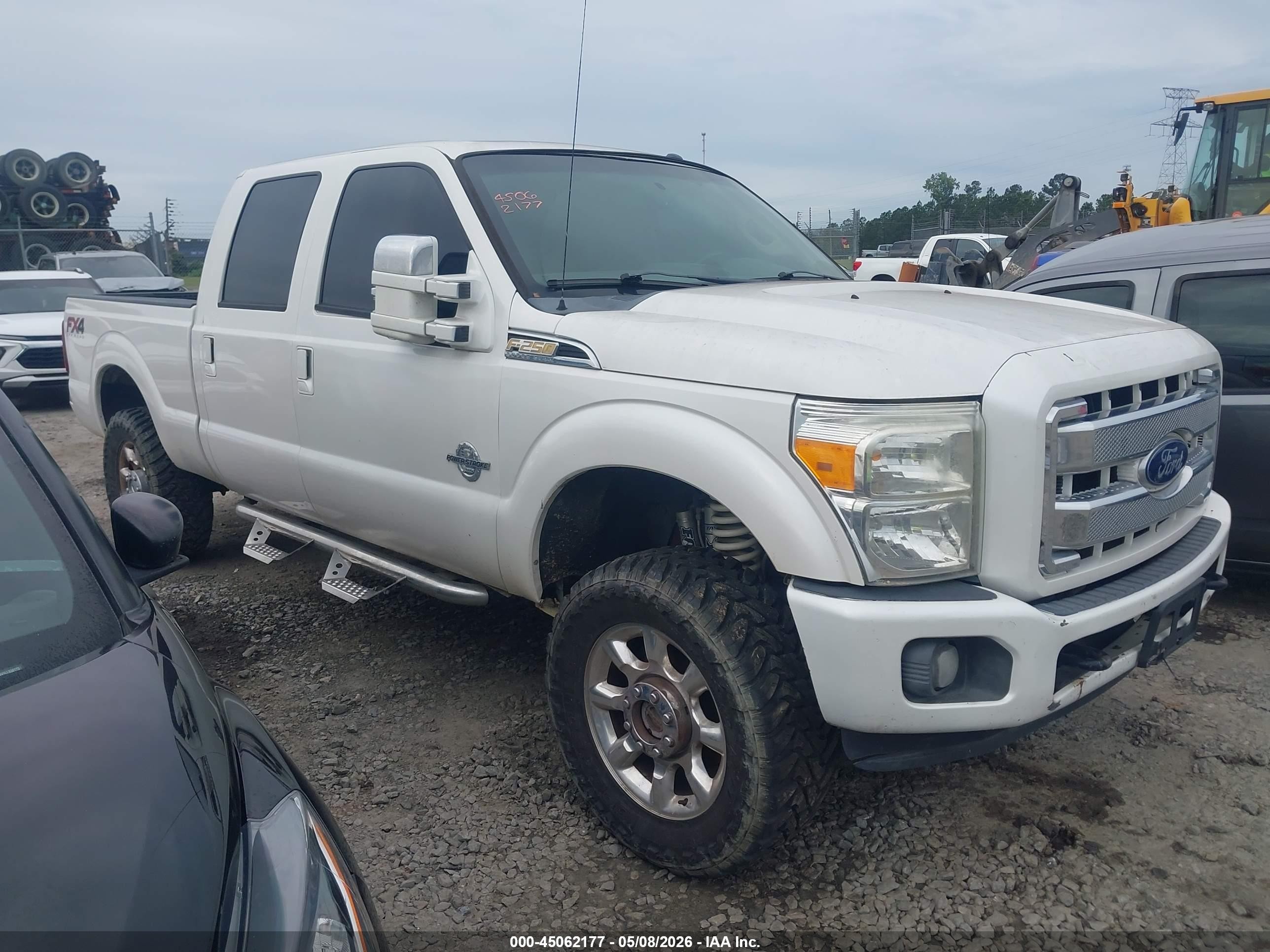 2014 Ford F-250 Lariat Белый vin: 1FT7W2BT7EEB00963