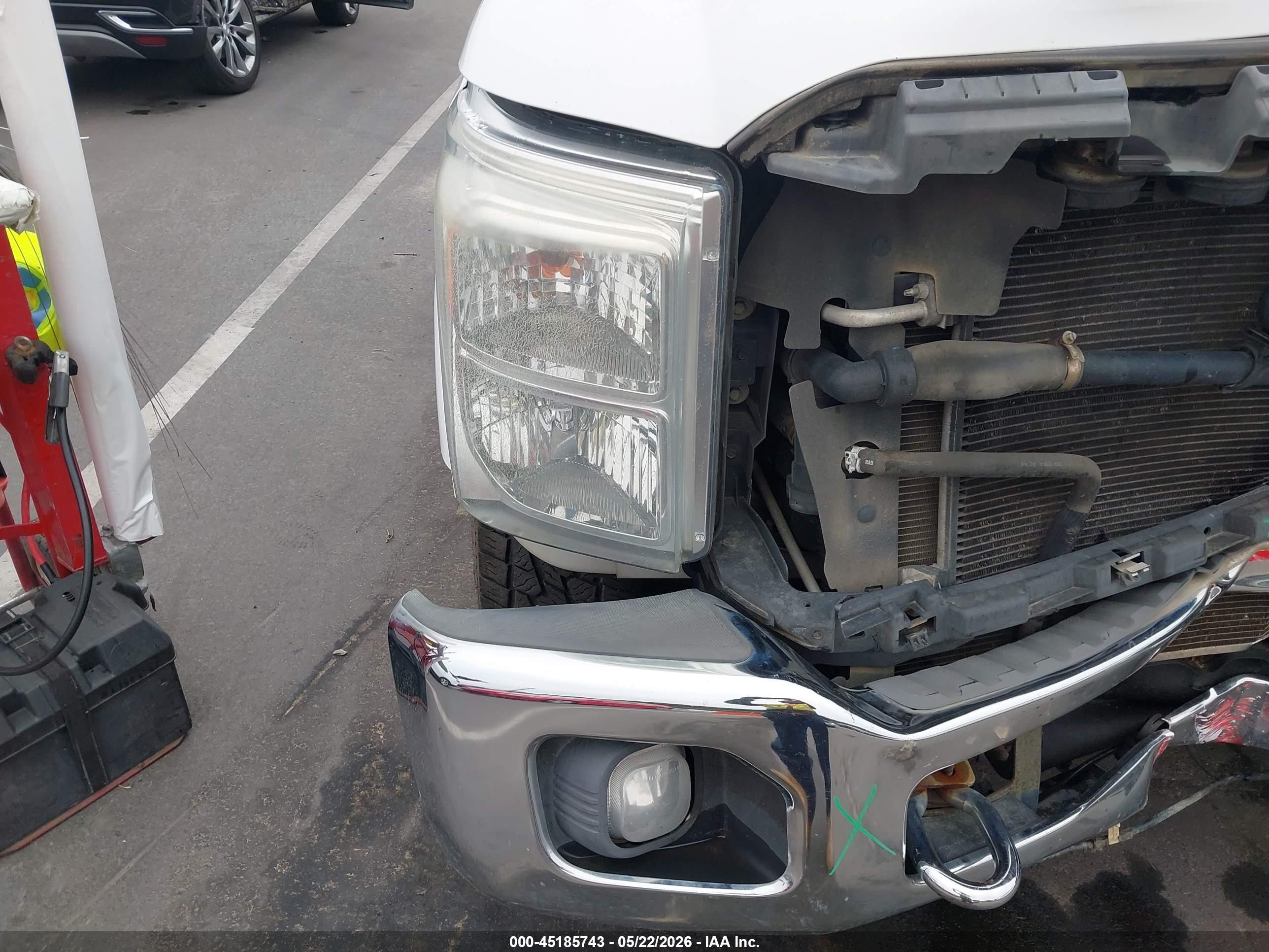 2015 Ford F-250 Lariat White vin: 1FT7W2BT7FEA40409