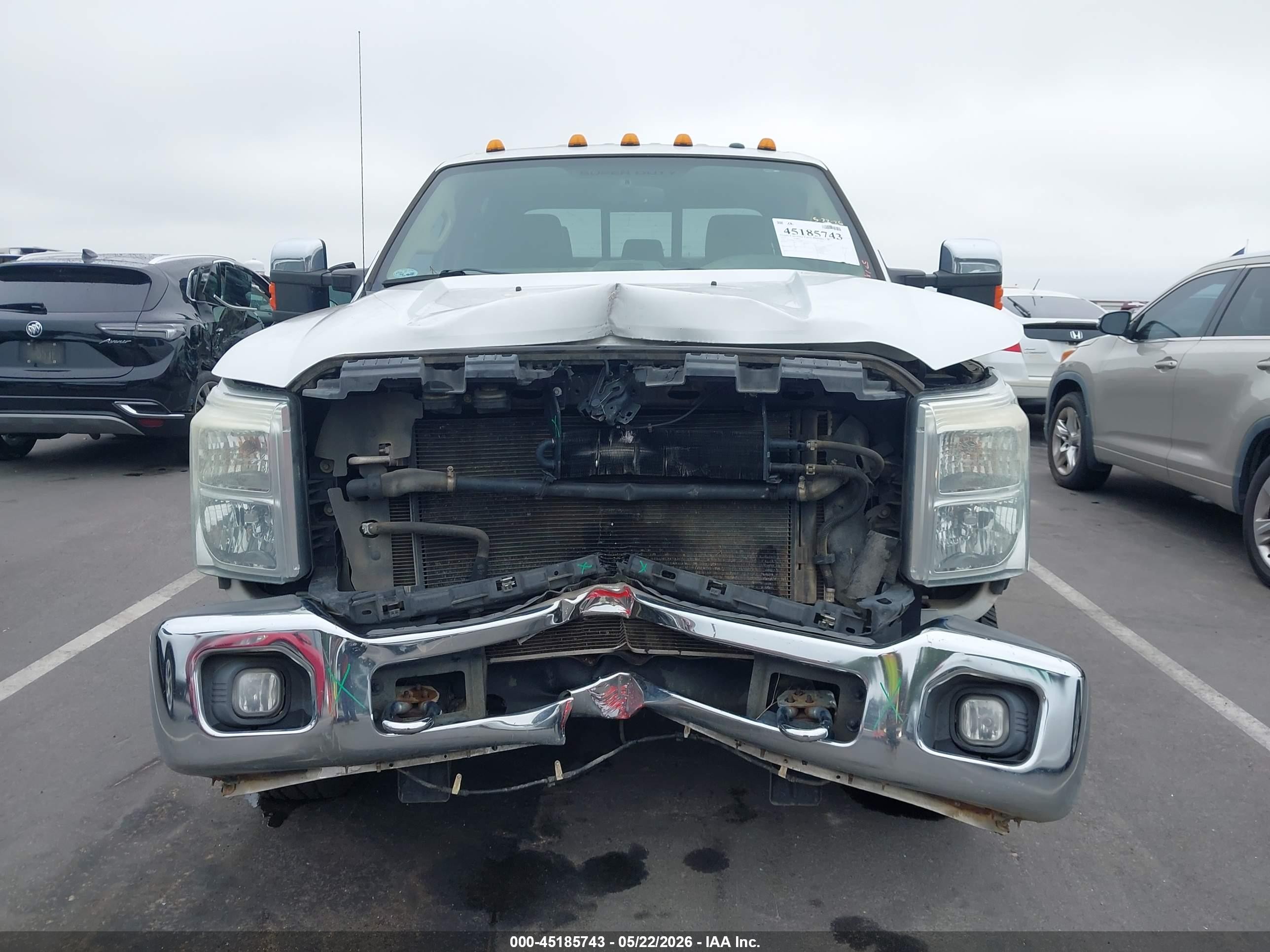 2015 Ford F-250 Lariat White vin: 1FT7W2BT7FEA40409
