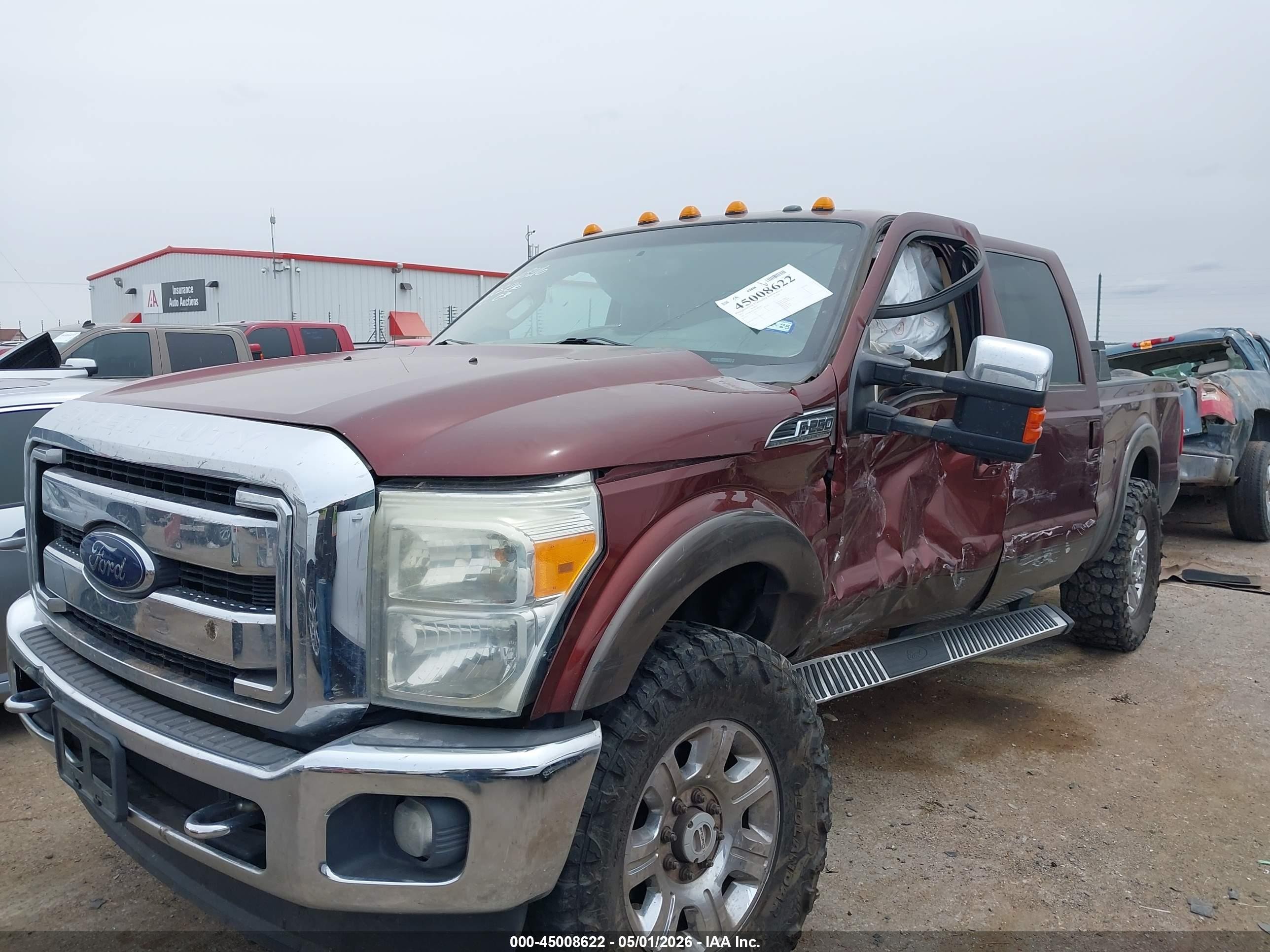 2015 Ford F-250 Lariat Maroon vin: 1FT7W2BT7FEA85446