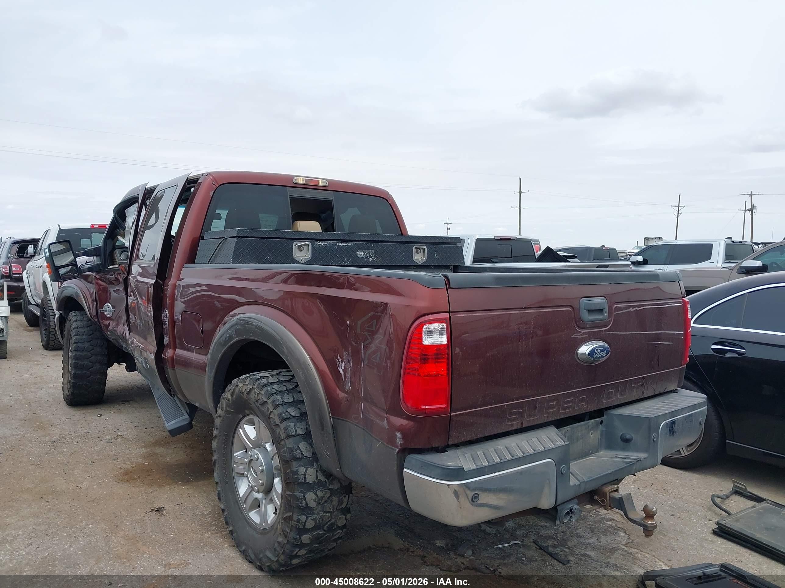 2015 Ford F-250 Lariat Maroon vin: 1FT7W2BT7FEA85446