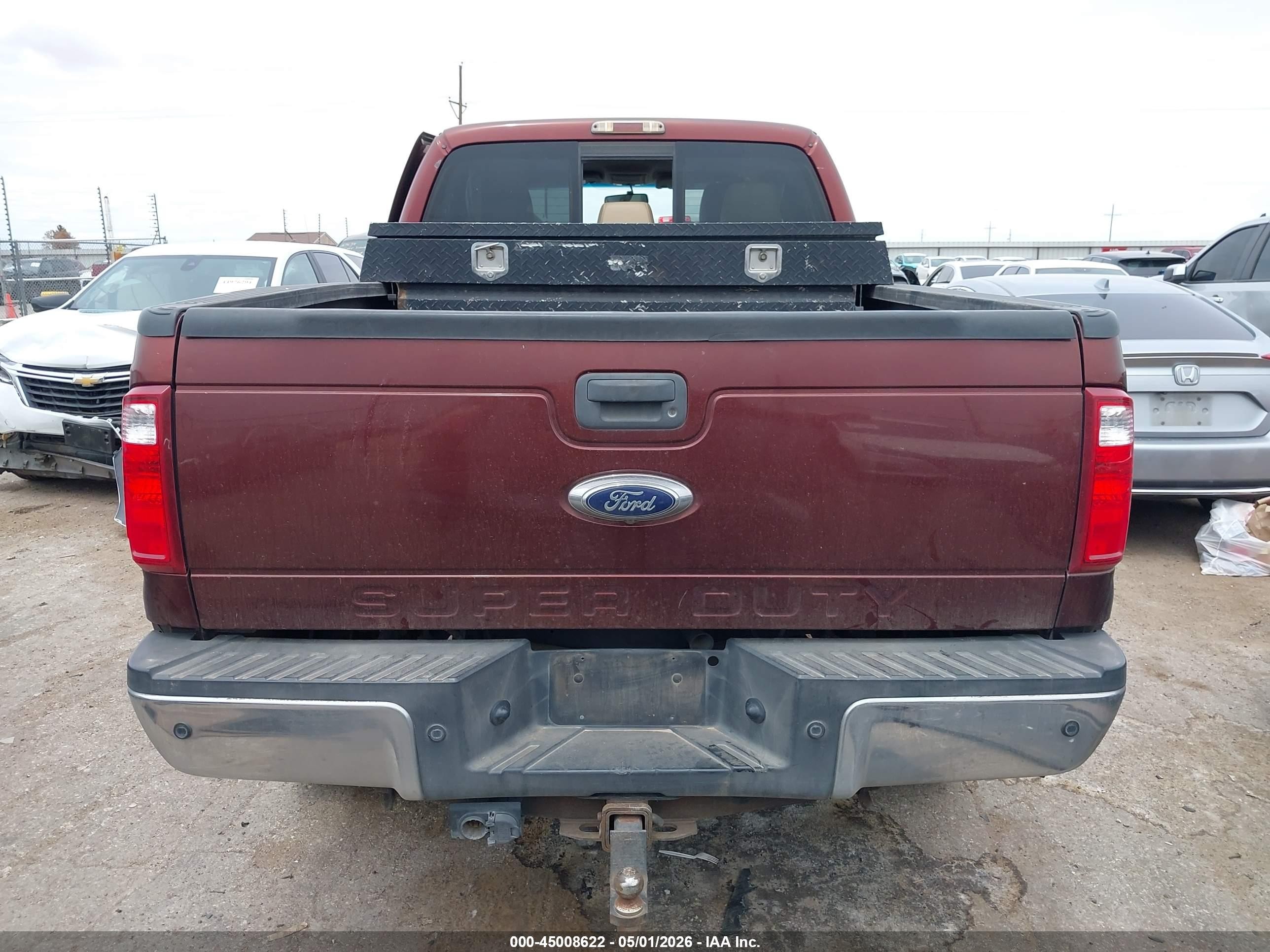 2015 Ford F-250 Lariat Maroon vin: 1FT7W2BT7FEA85446