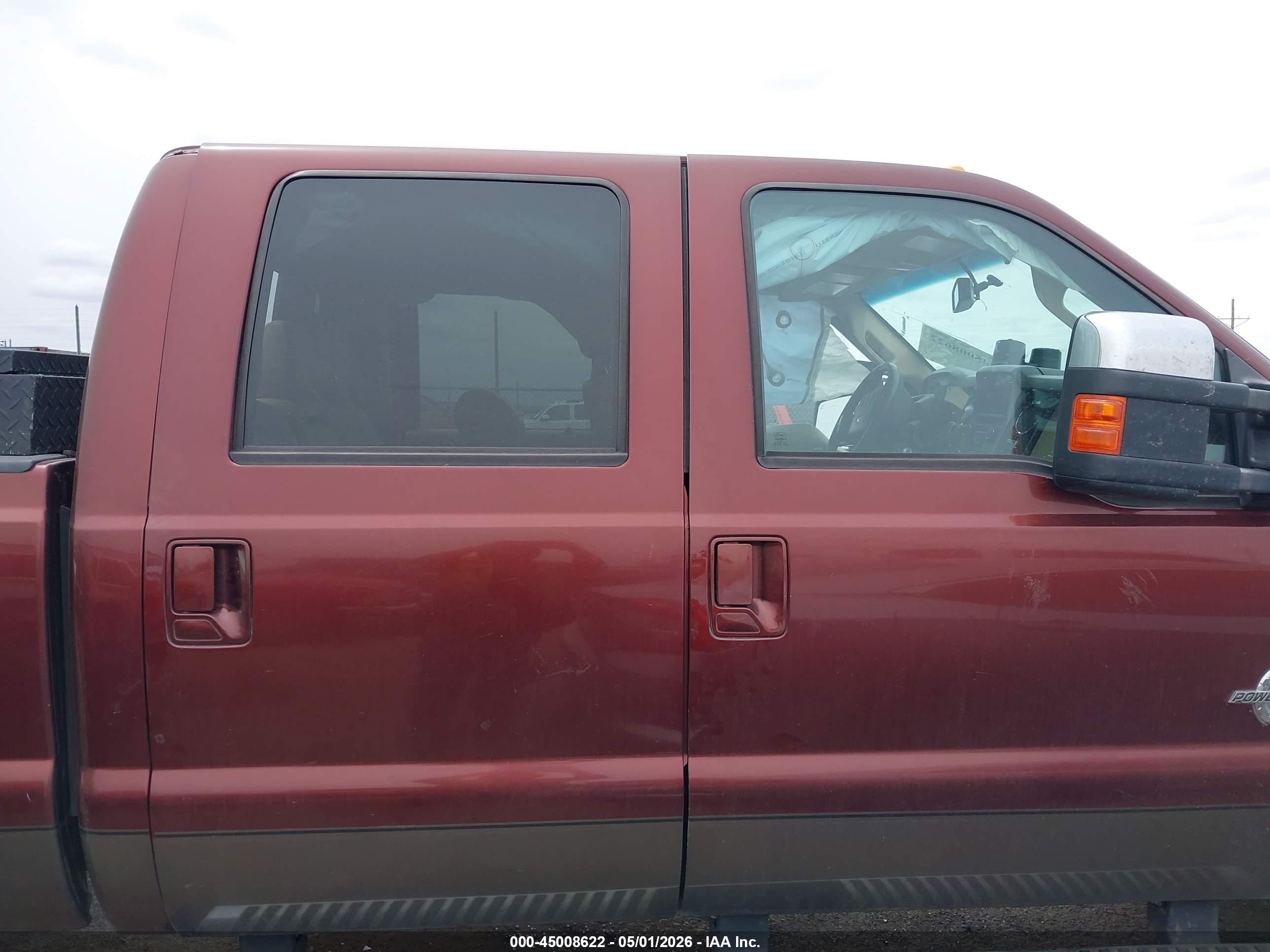 2015 Ford F-250 Lariat Maroon vin: 1FT7W2BT7FEA85446