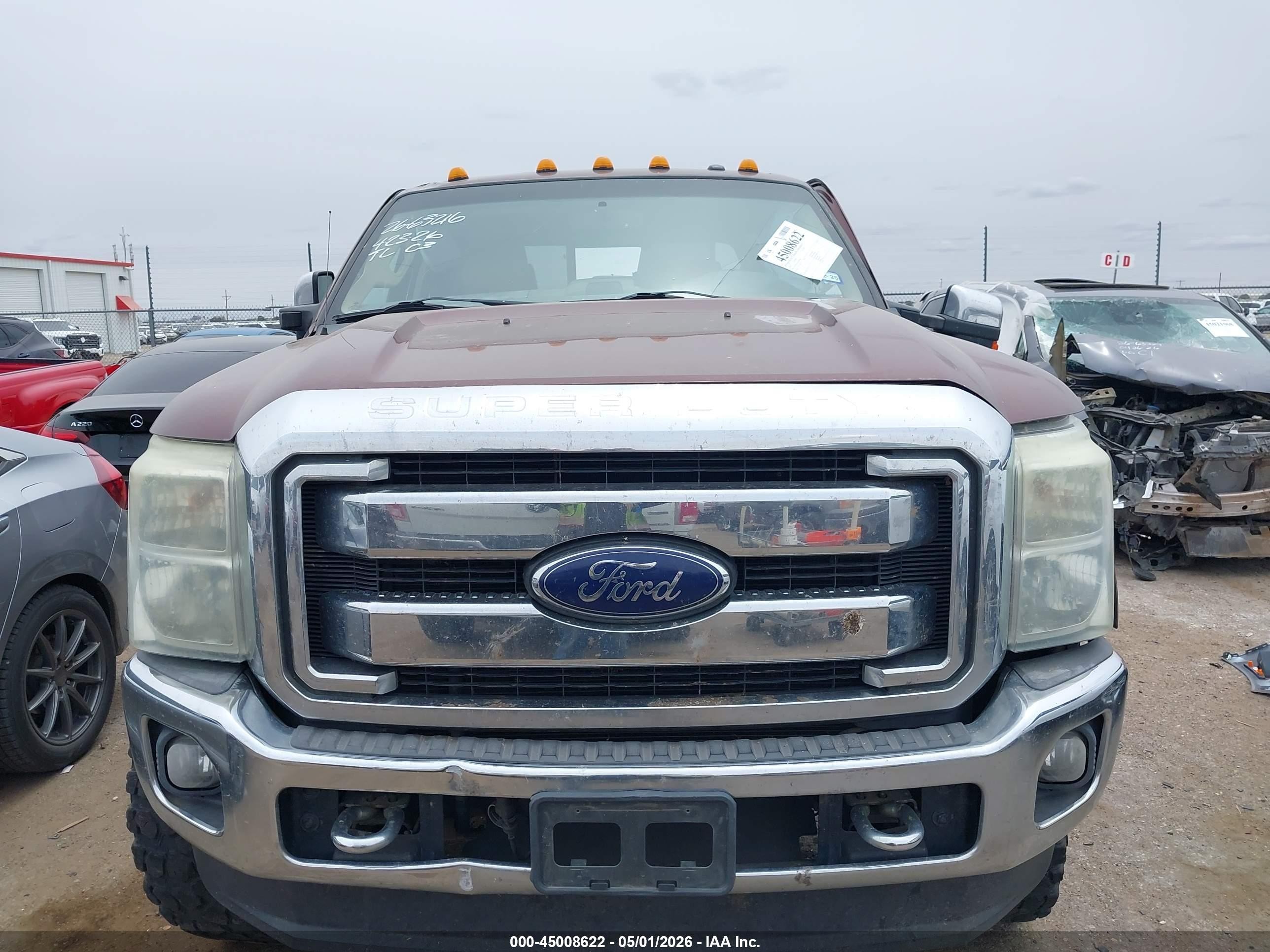 2015 Ford F-250 Lariat Maroon vin: 1FT7W2BT7FEA85446