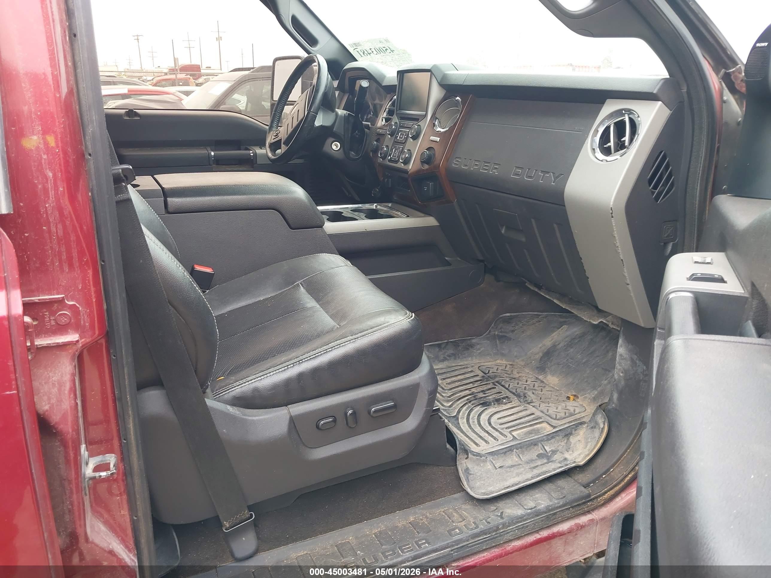 2015 Ford F-250 Xl Red vin: 1FT7W2BT7FEC76266